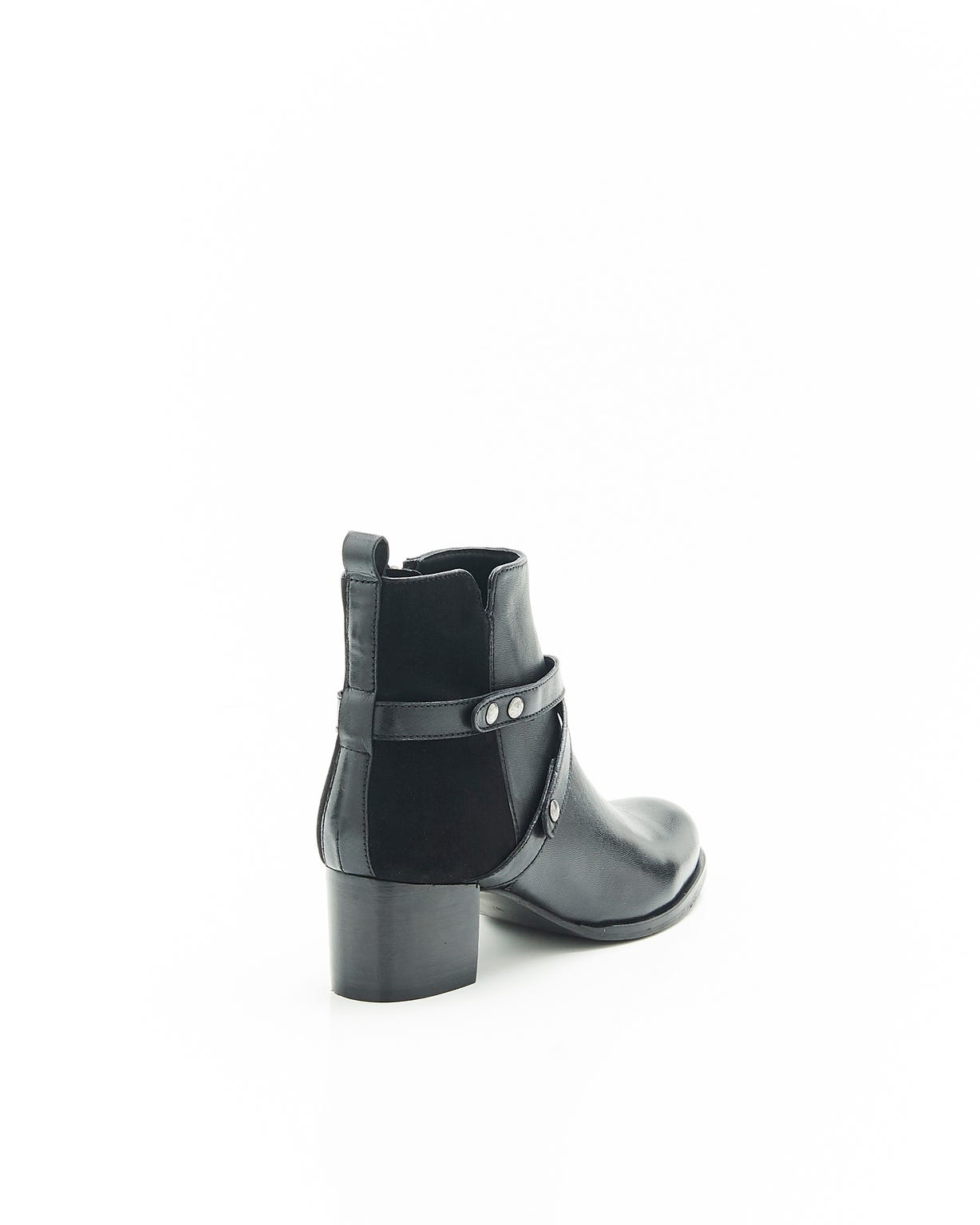 Bottines bi-matières