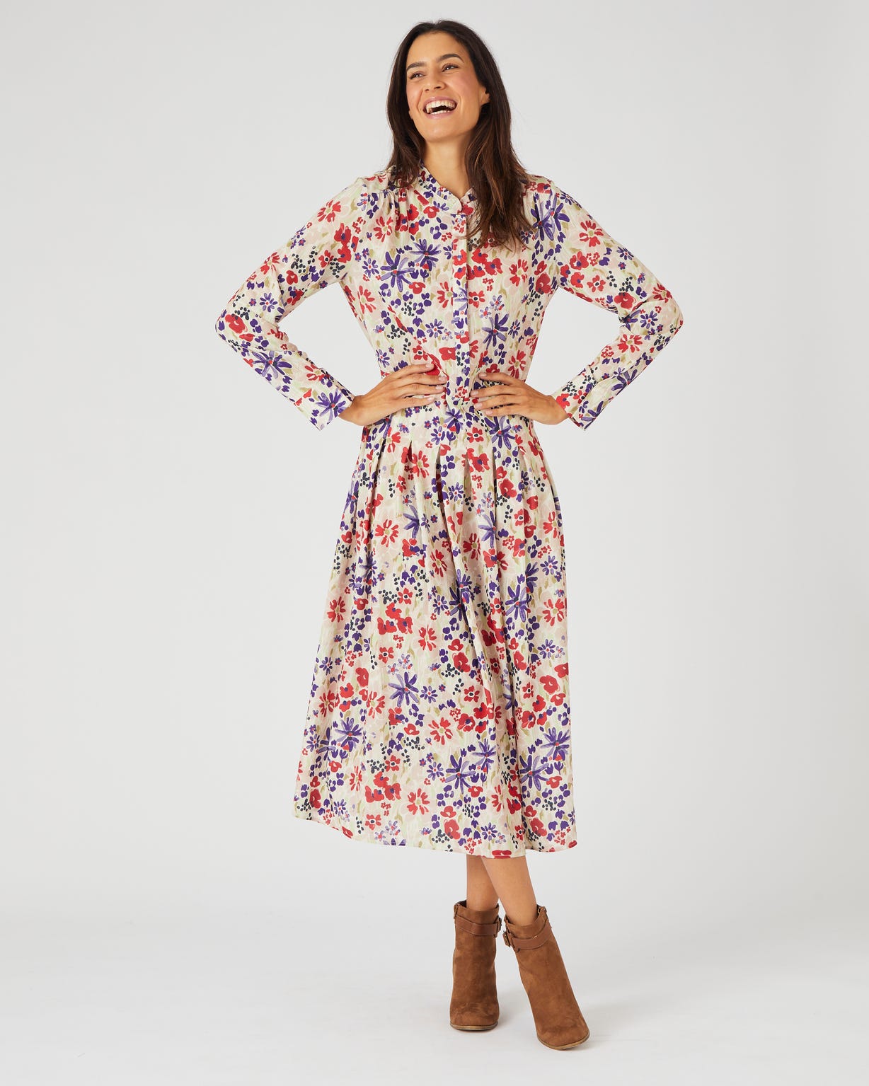 Robe longue crêpe reliéfé