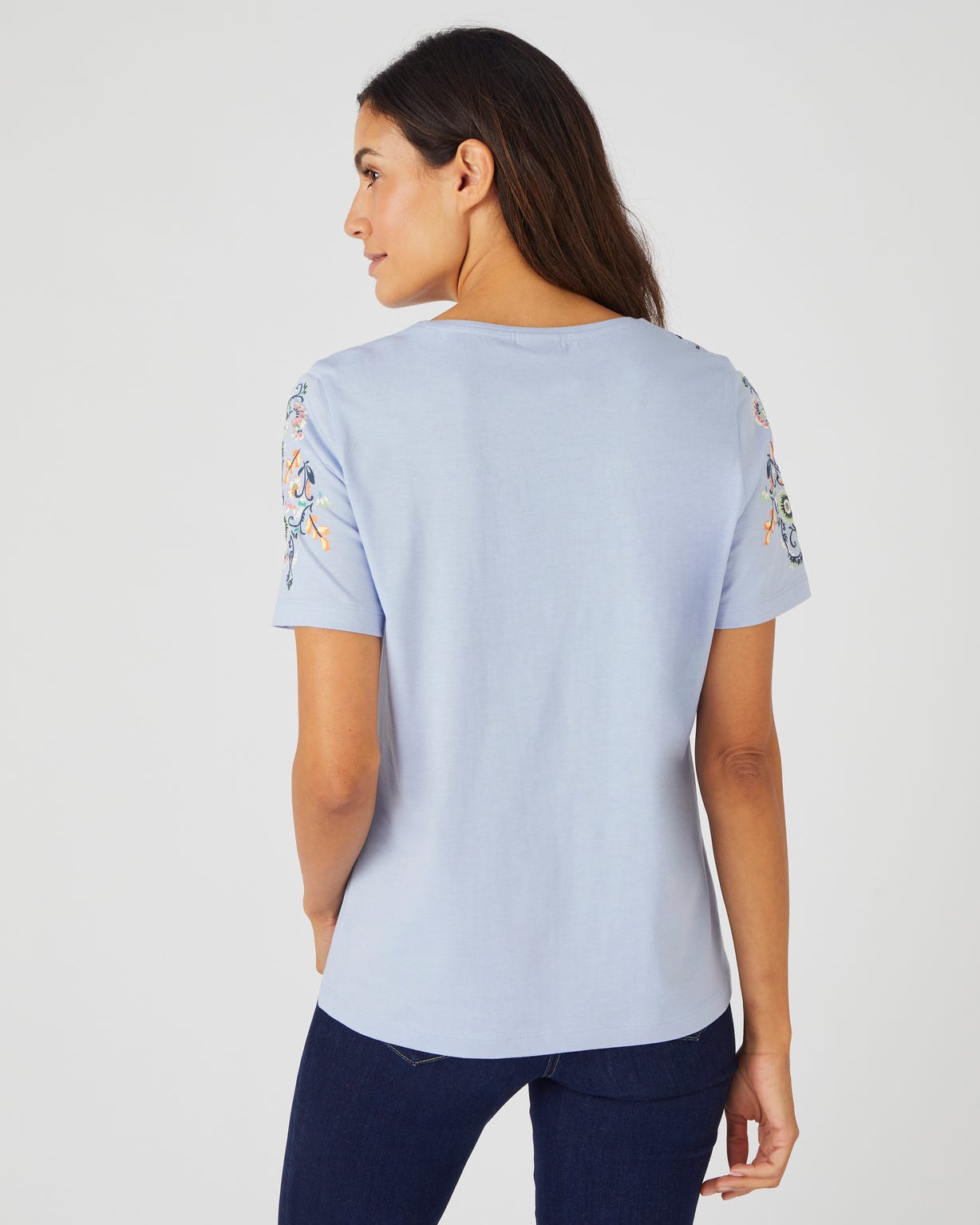 T-shirt impression reliefée pur coton