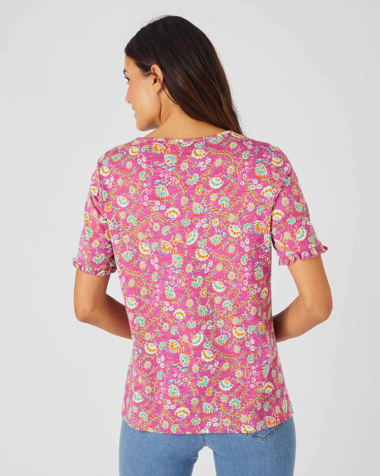 T-shirt maille flammée