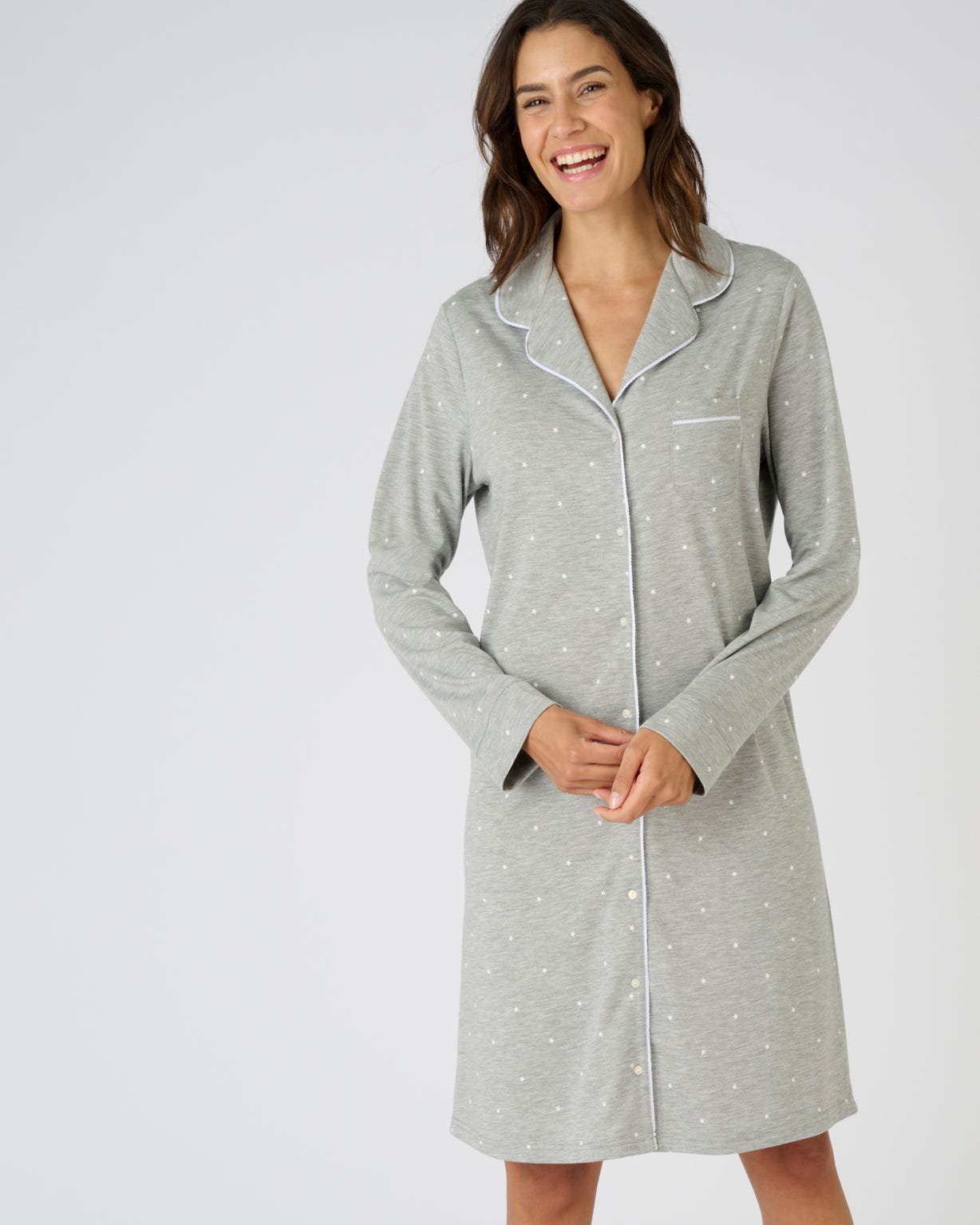 Chemise de nuit boutonnée Thermolactyl