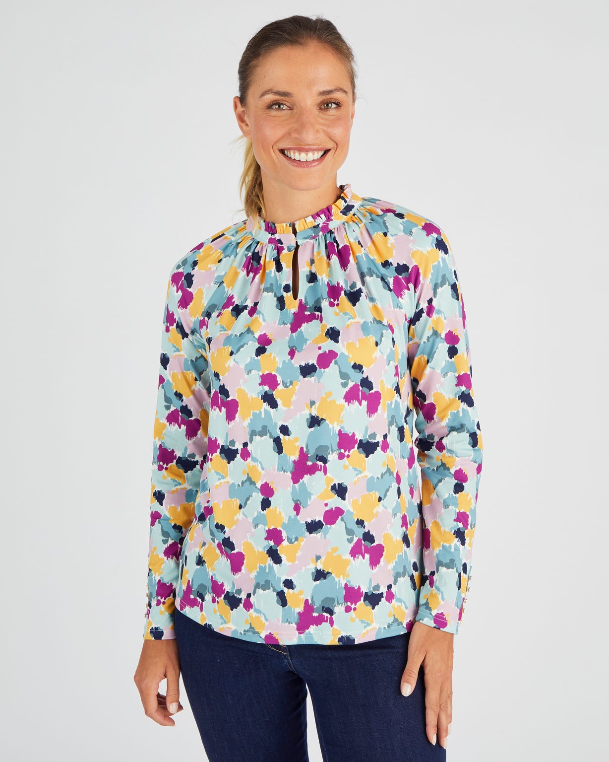 T-shirt ample toucher peau de pêche