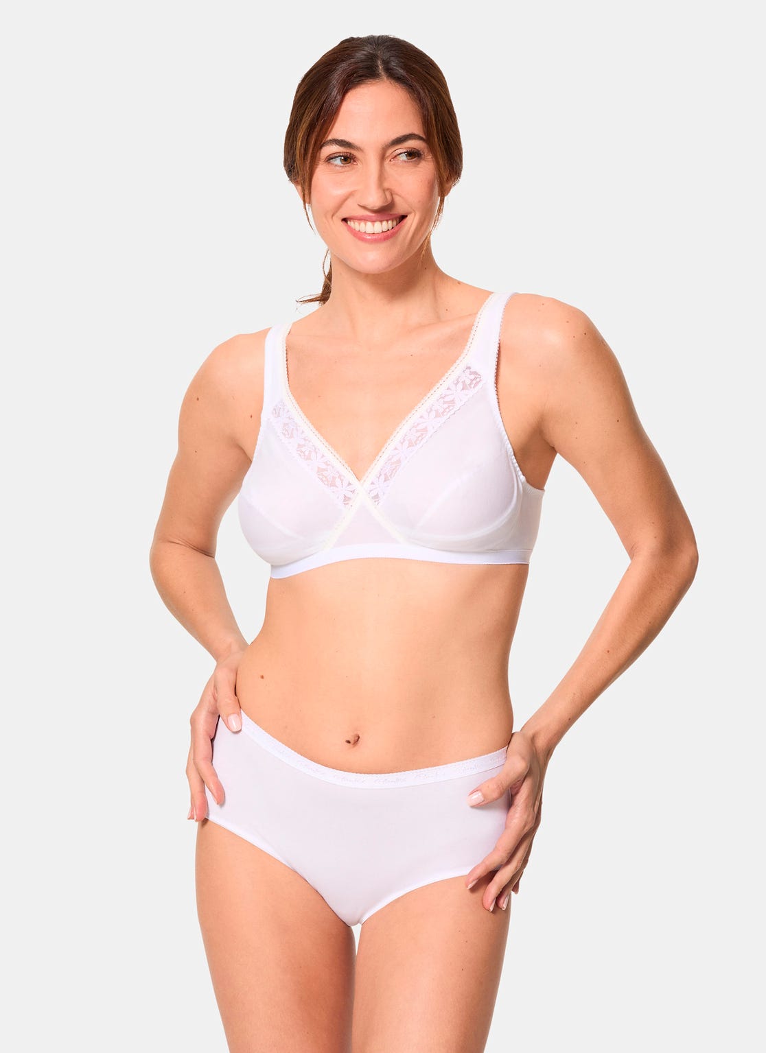 Lot de 2 soutiens-gorge sans armatures Coeur Croisé Coton de Playtex