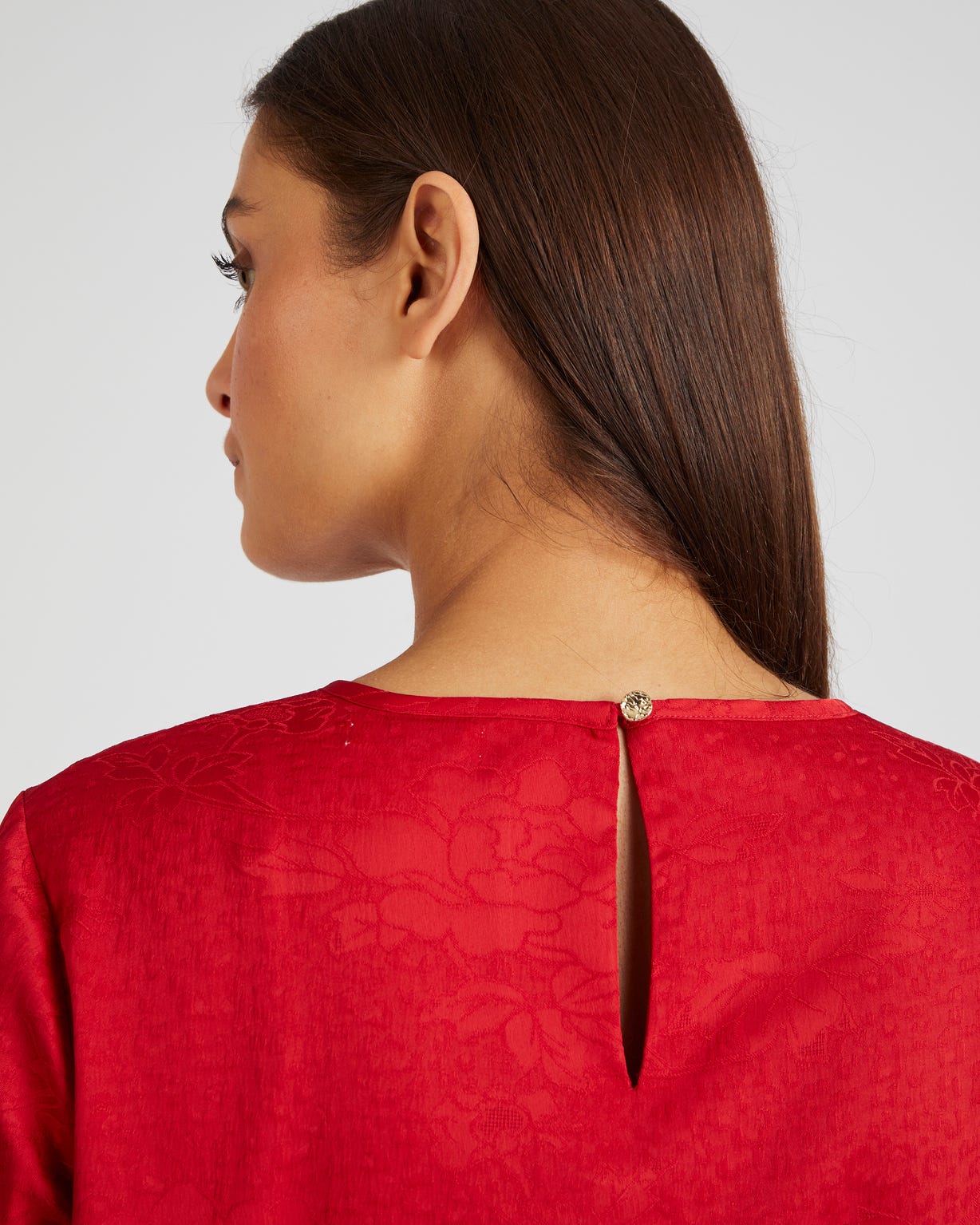 Blouse motif jacquard