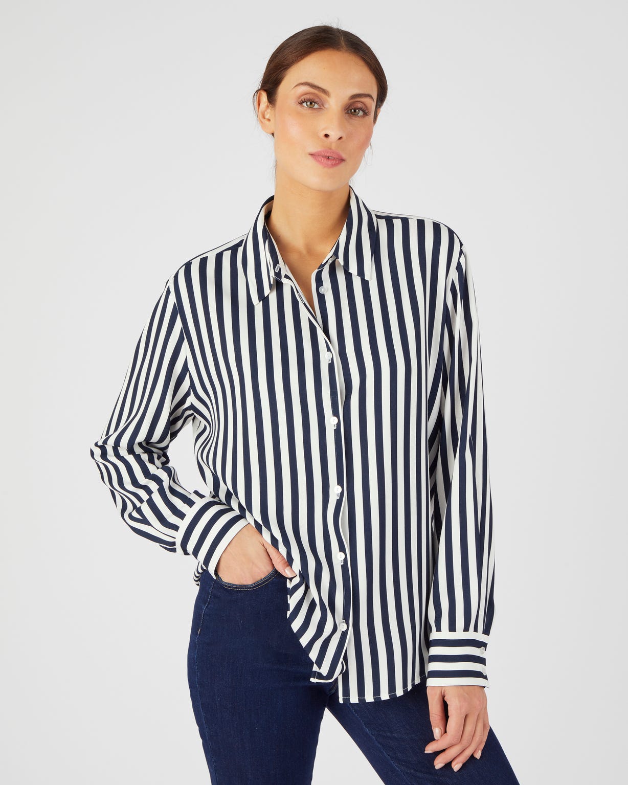 Chemisier imprimé graphique pure viscose