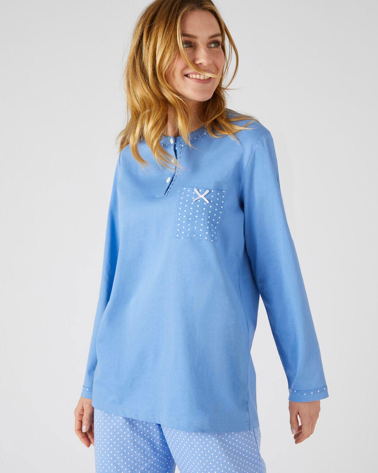 Pyjama maille jersey coton peigné