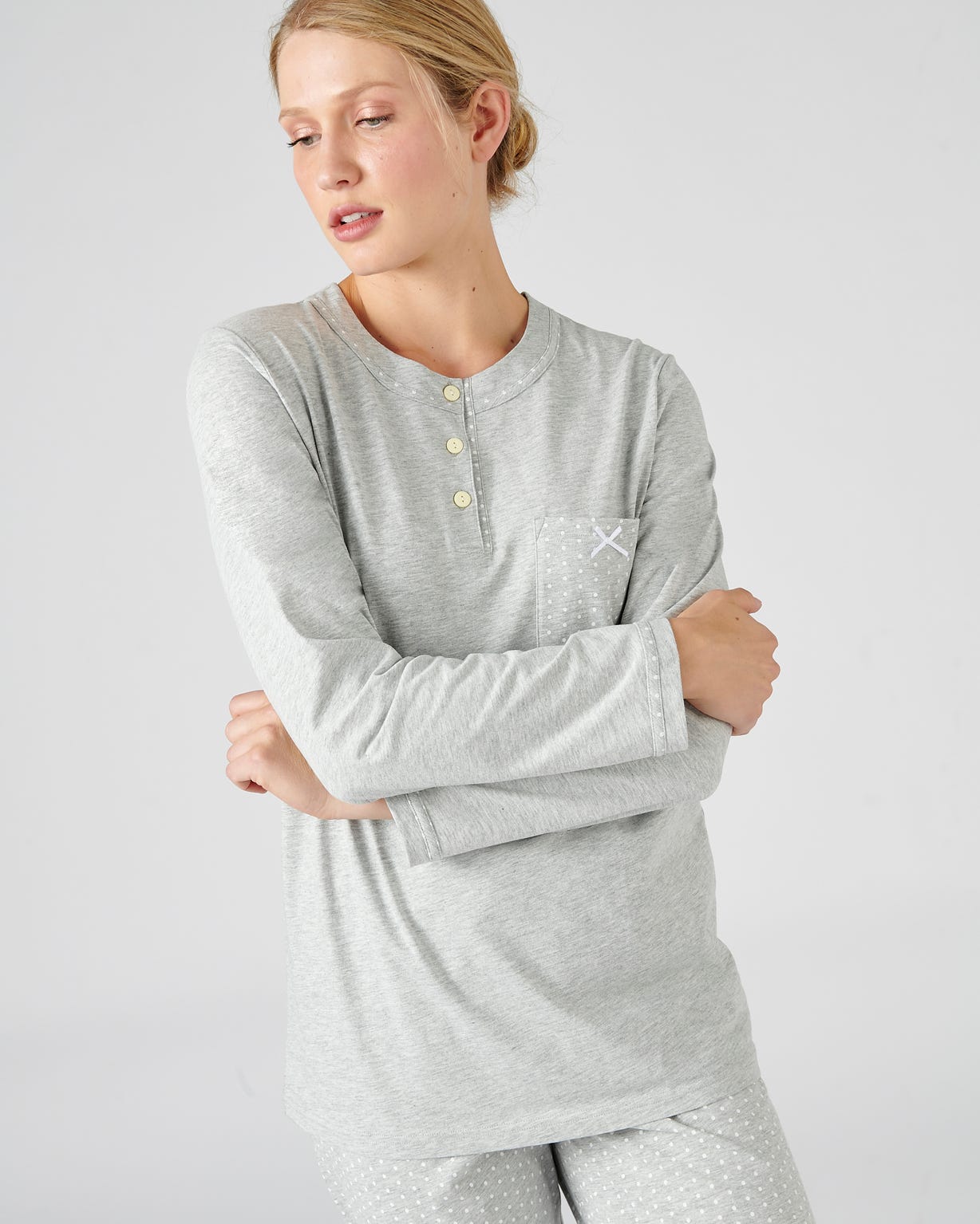 Pyjama maille jersey coton peigné