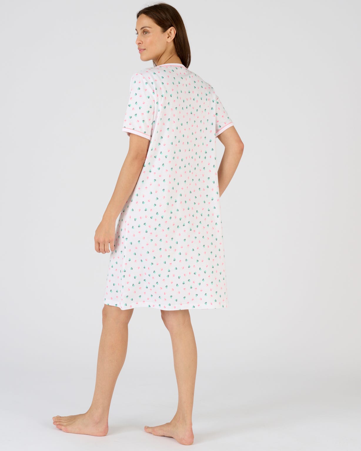 Chemise de nuit pur coton peigné