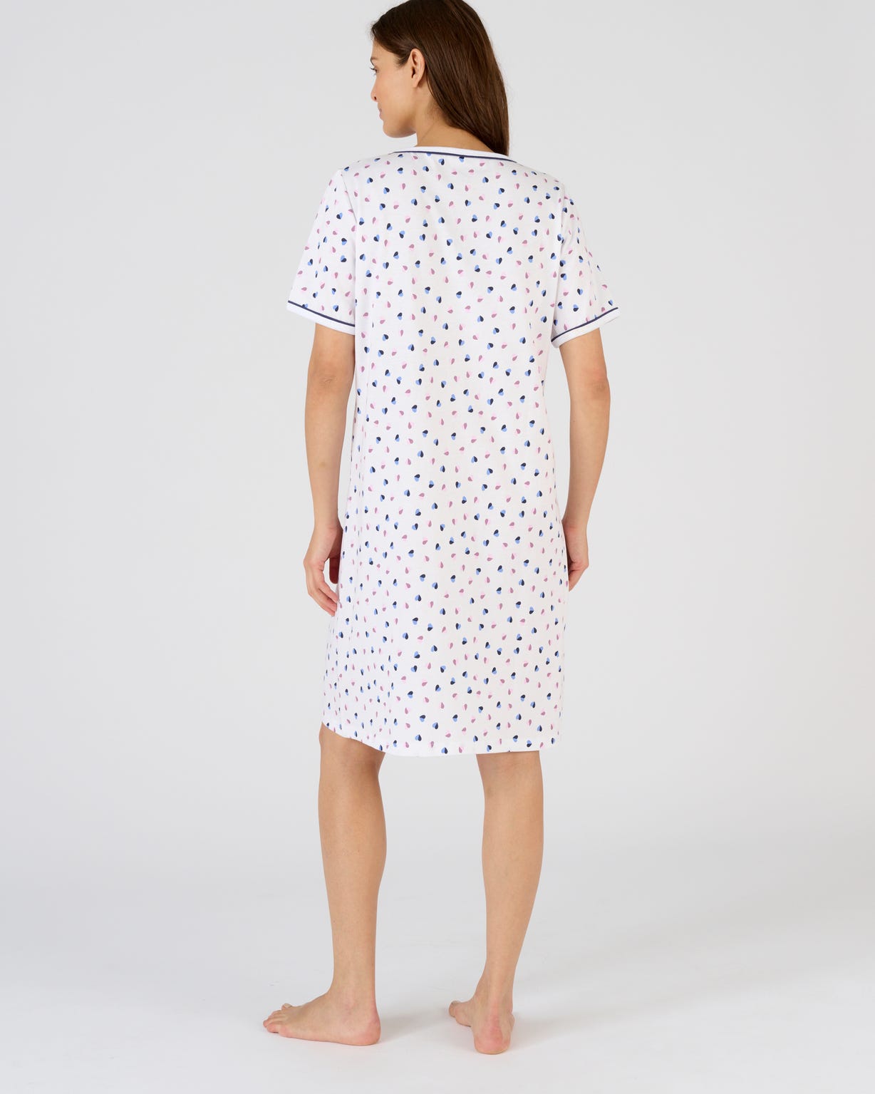Chemise de nuit pur coton peigné