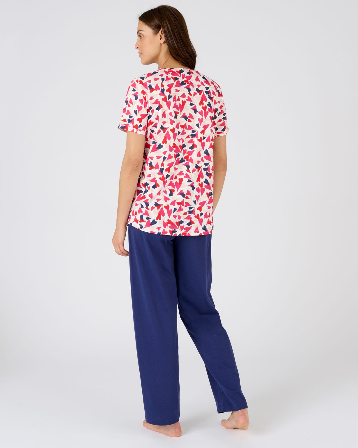 T-shirt de pyjama pur coton peigné