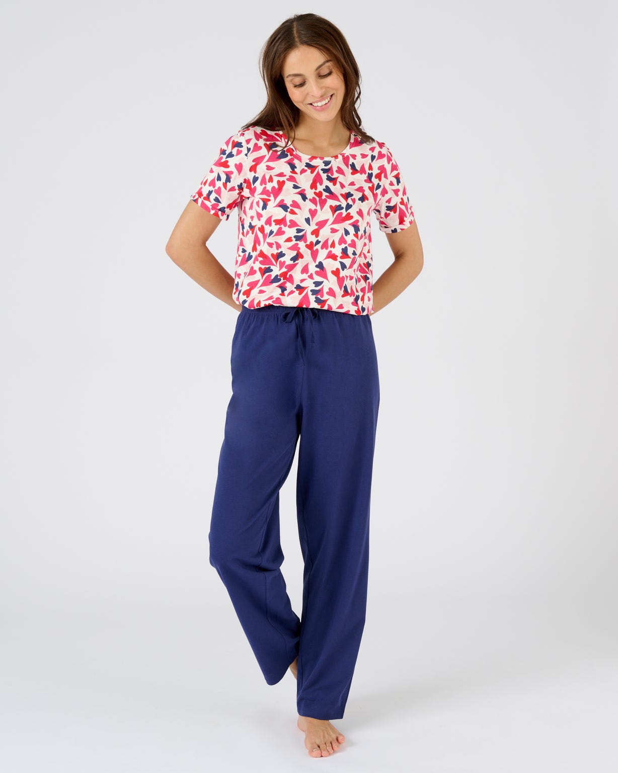 T-shirt de pyjama pur coton peigné