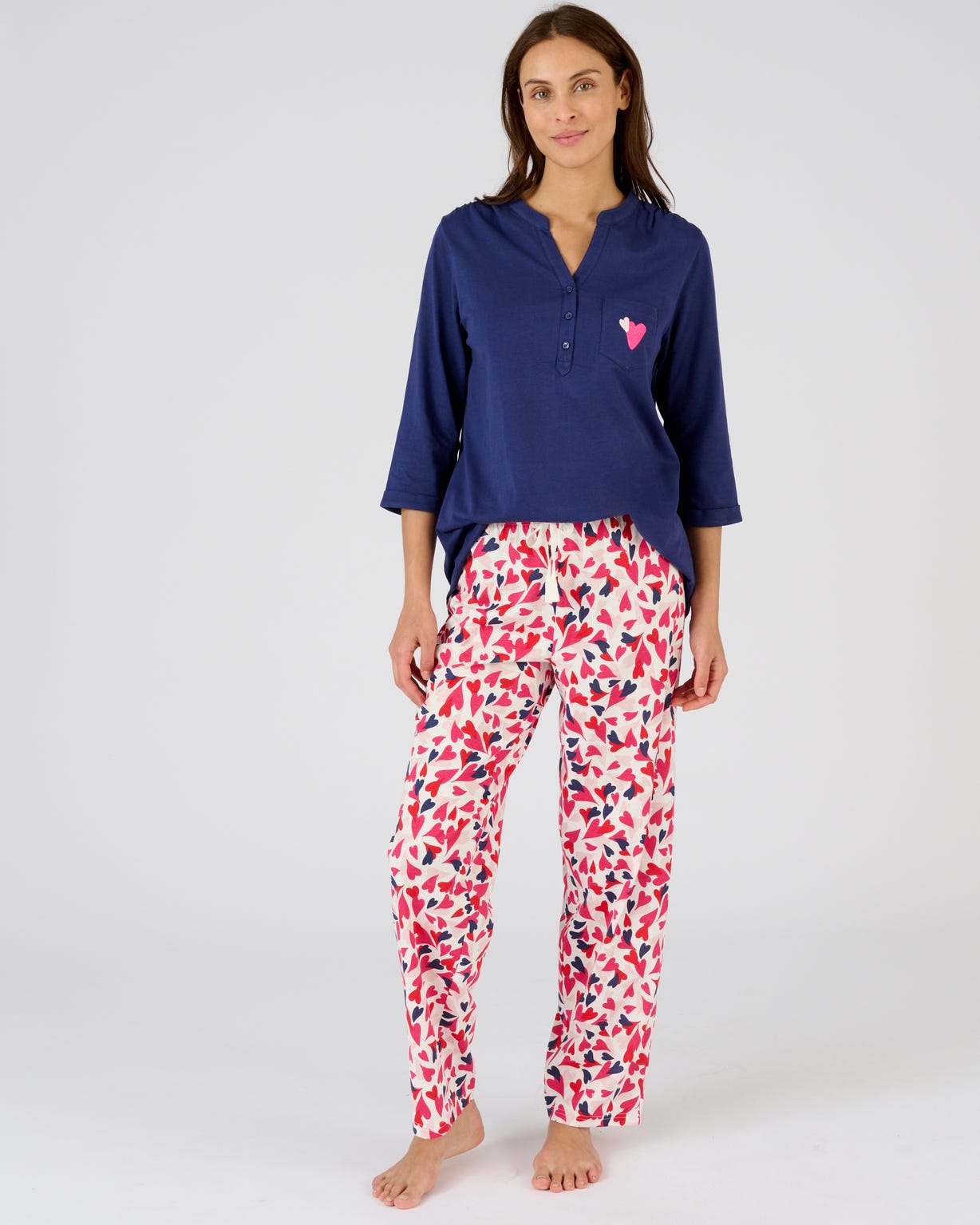 T-shirt de pyjama pur coton peigné
