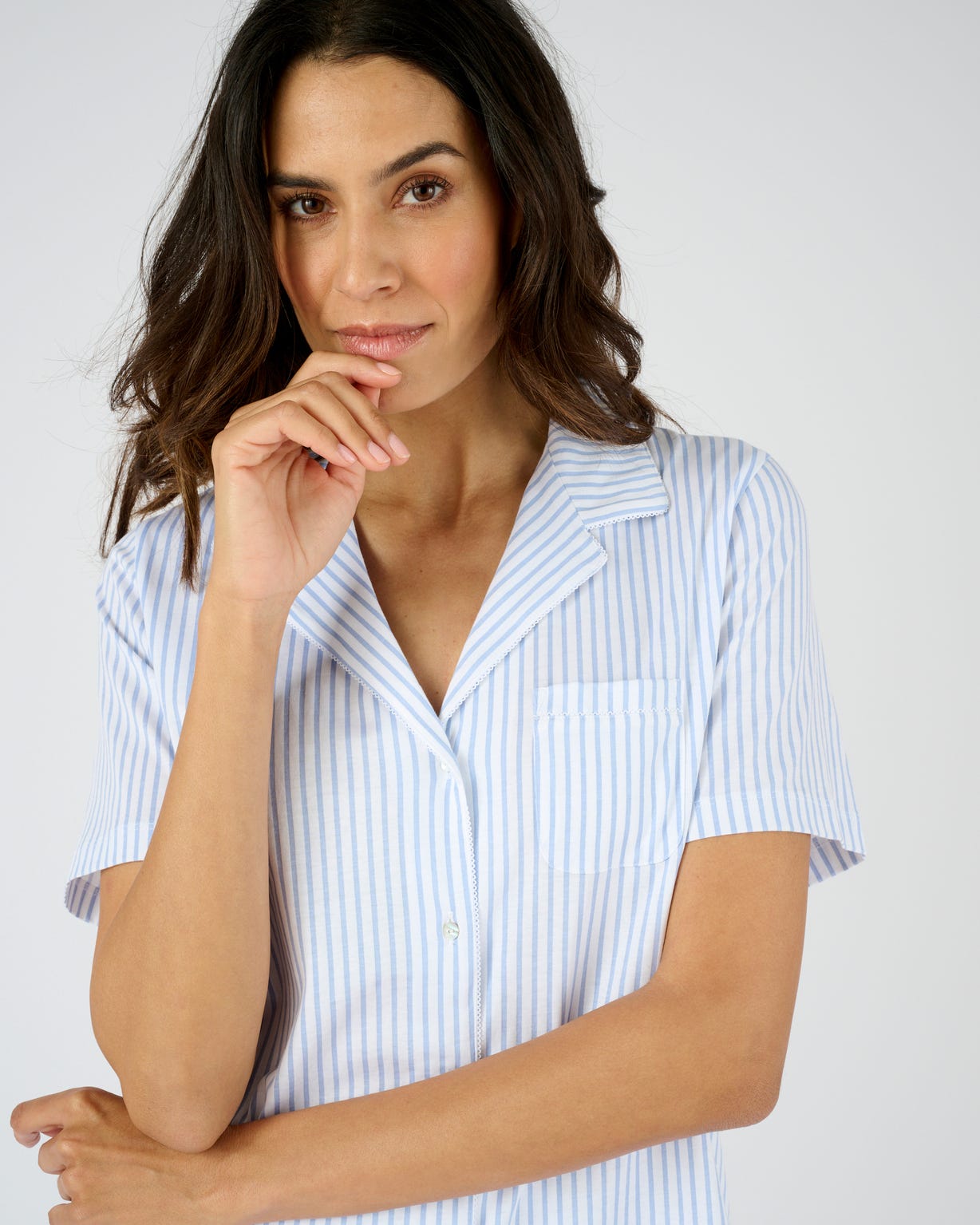Pyjama 7/8ème boutonné