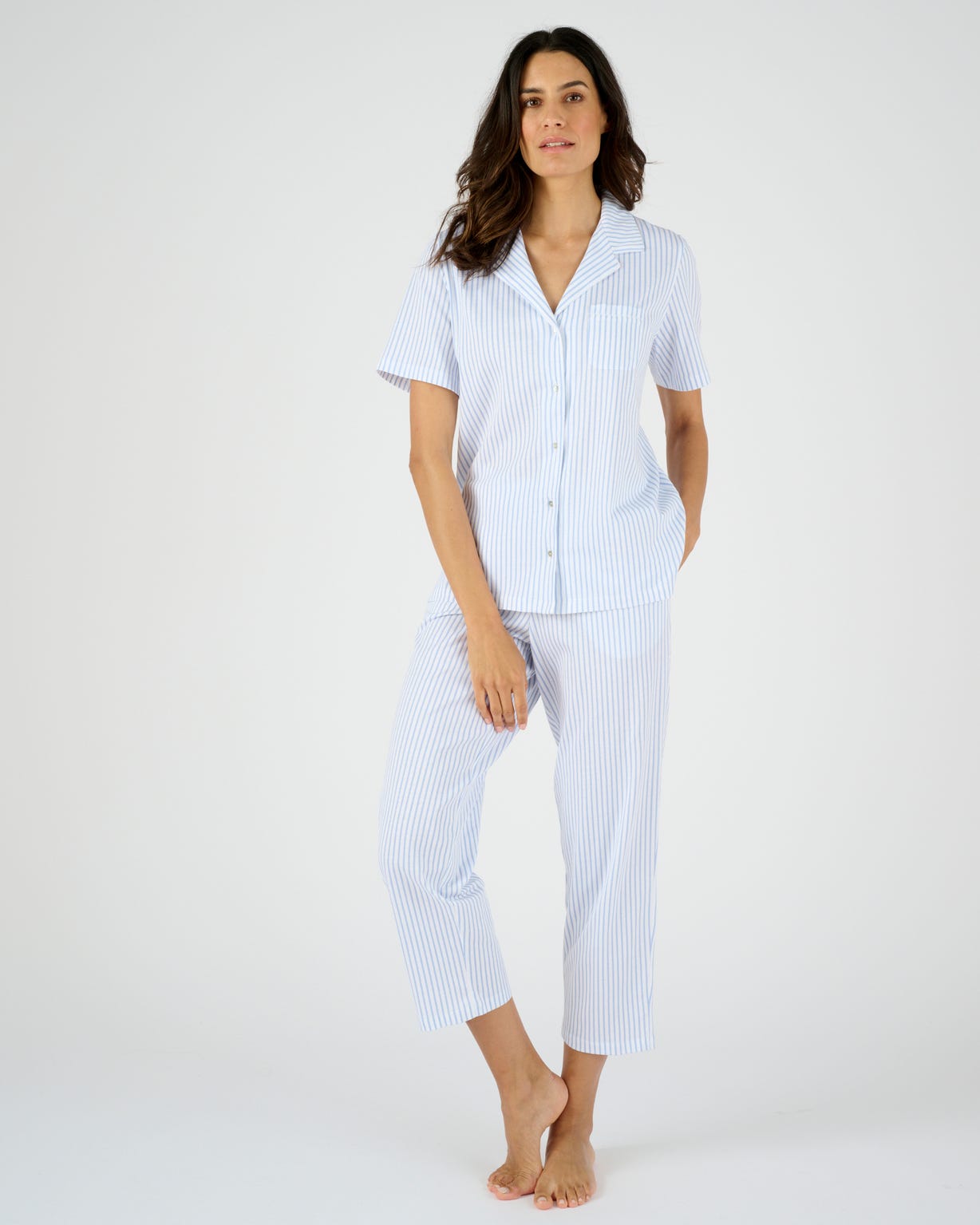 Pyjama 7/8ème boutonné