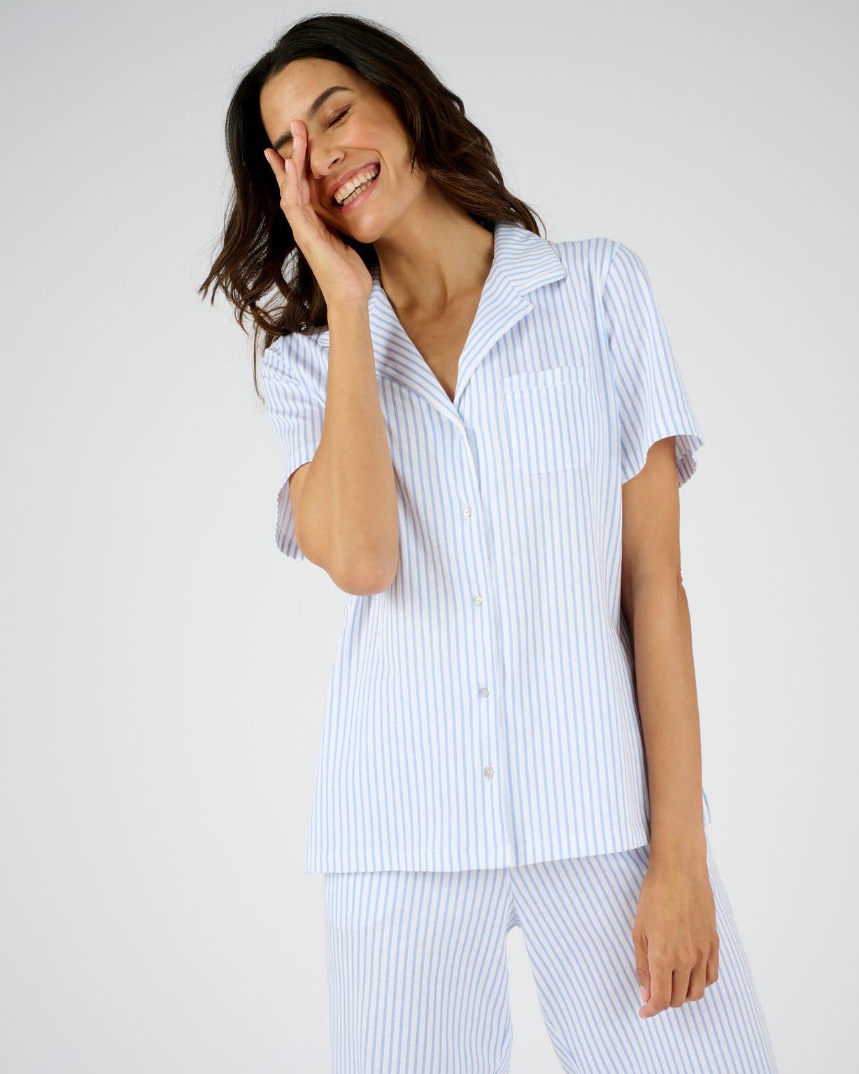 Pyjama 7/8ème boutonné