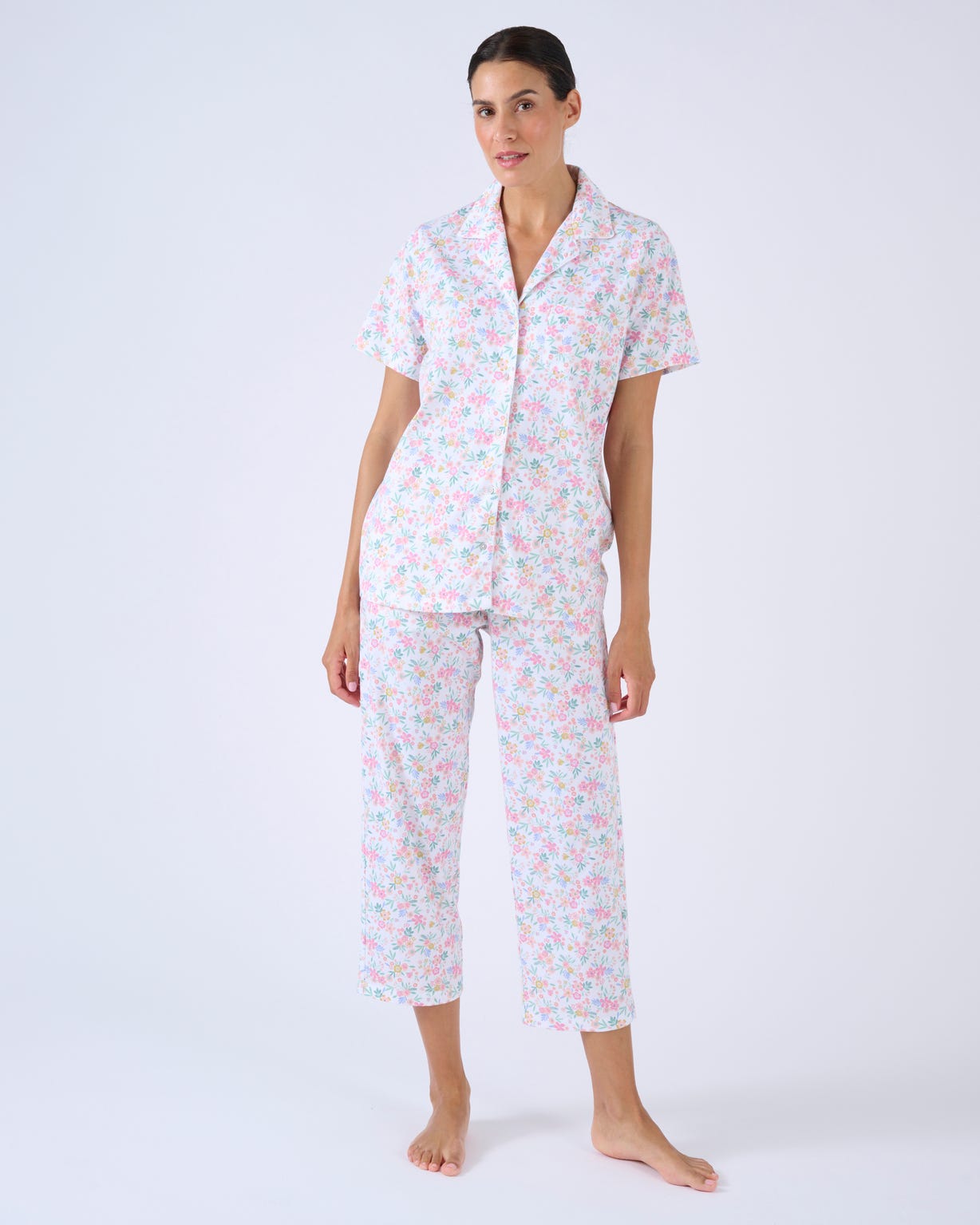 Pyjama 7/8ème boutonné