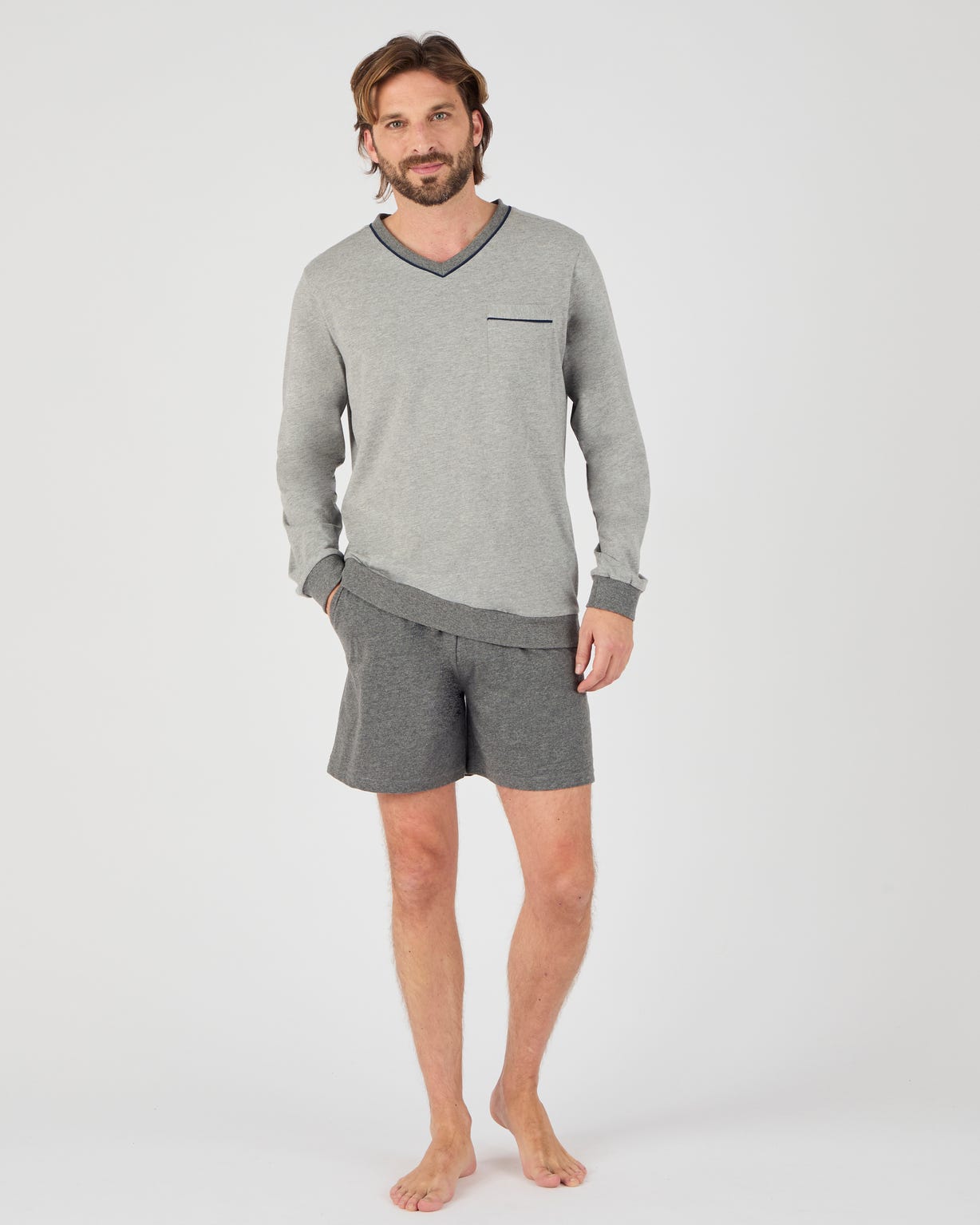 Pyjama 3 pièces short et pantalon