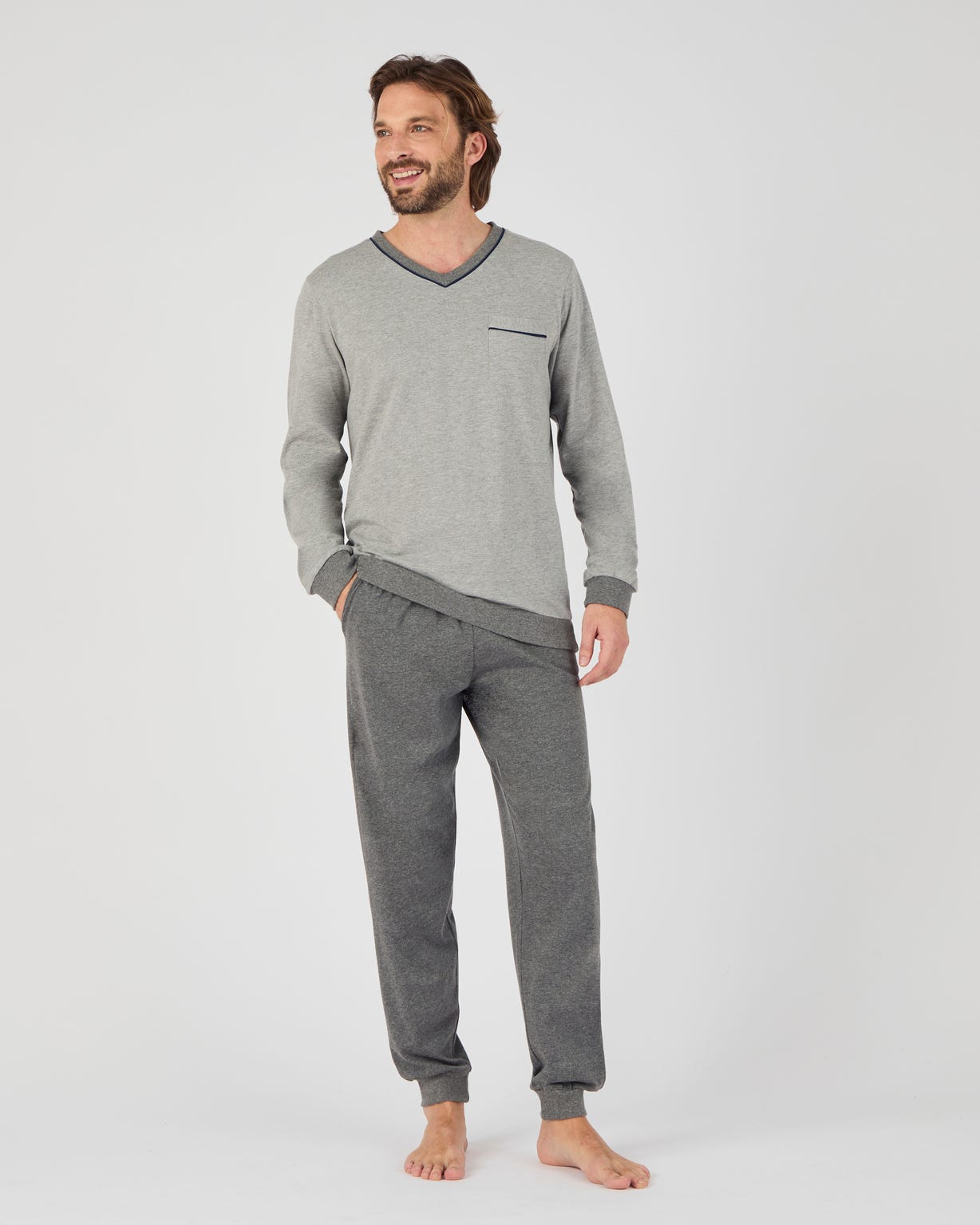 Pyjama 3 pièces short et pantalon