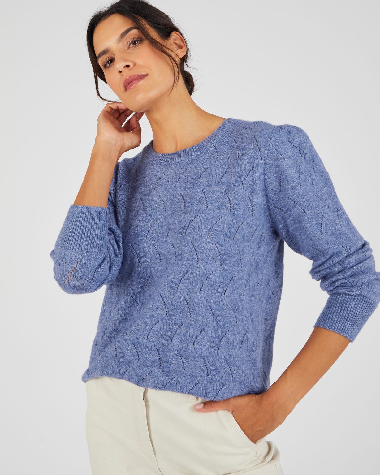 Pull doux jeu de maille Thermolactyl