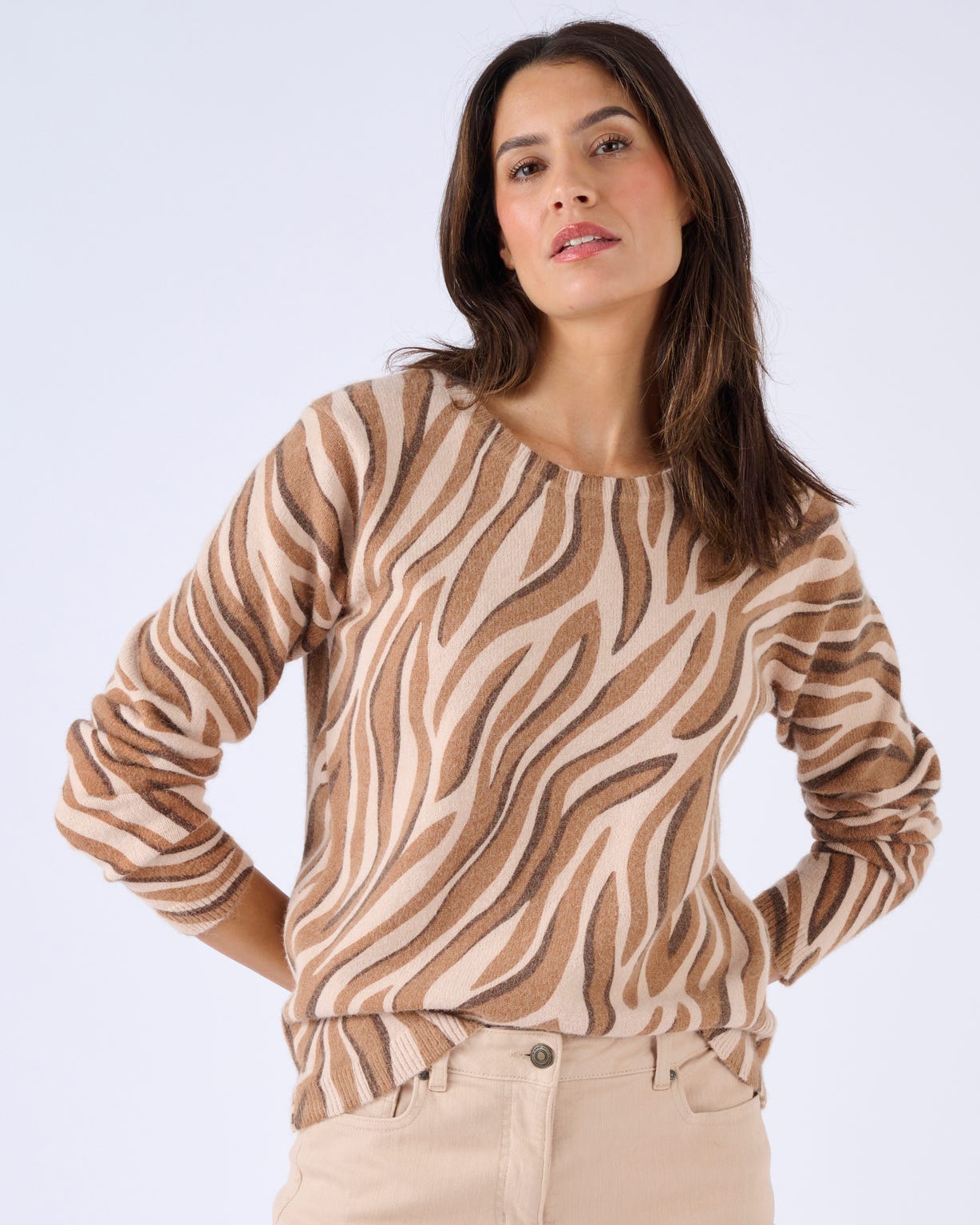 Pull imprimé animalier Thermolactyl