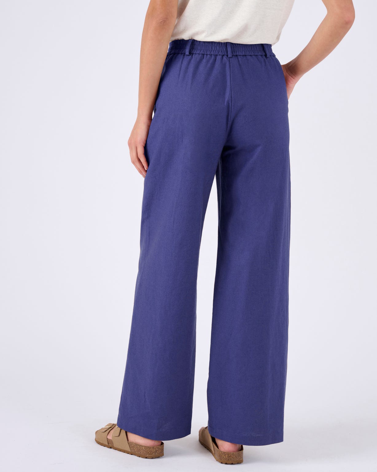 Pantalon mélange lin et coton