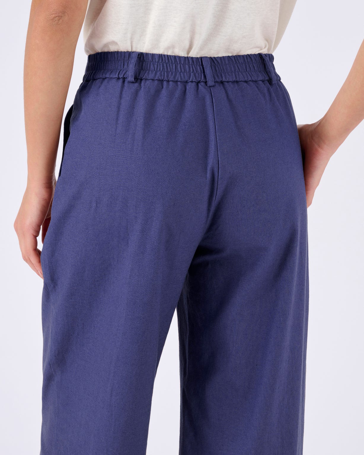 Pantalon mélange lin et coton