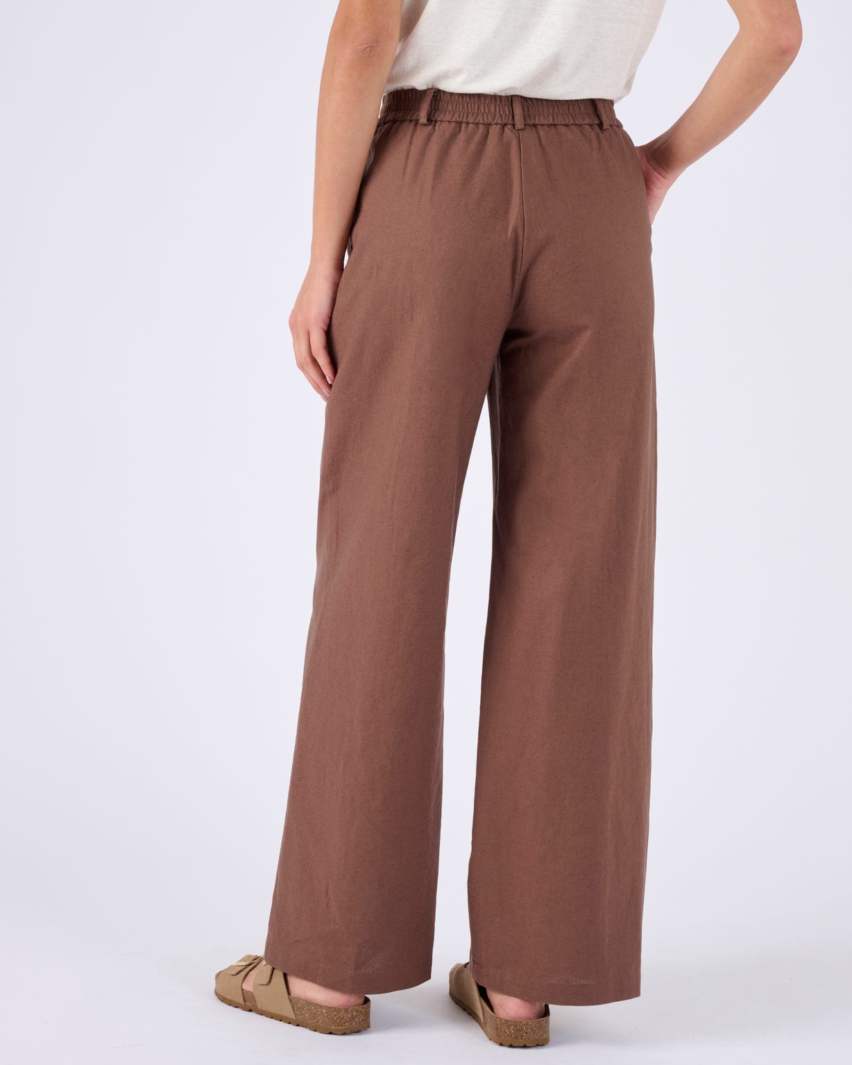 Pantalon mélange lin et coton