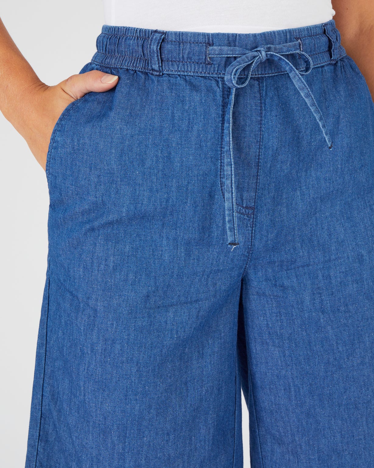 Bermuda tissu chambray
