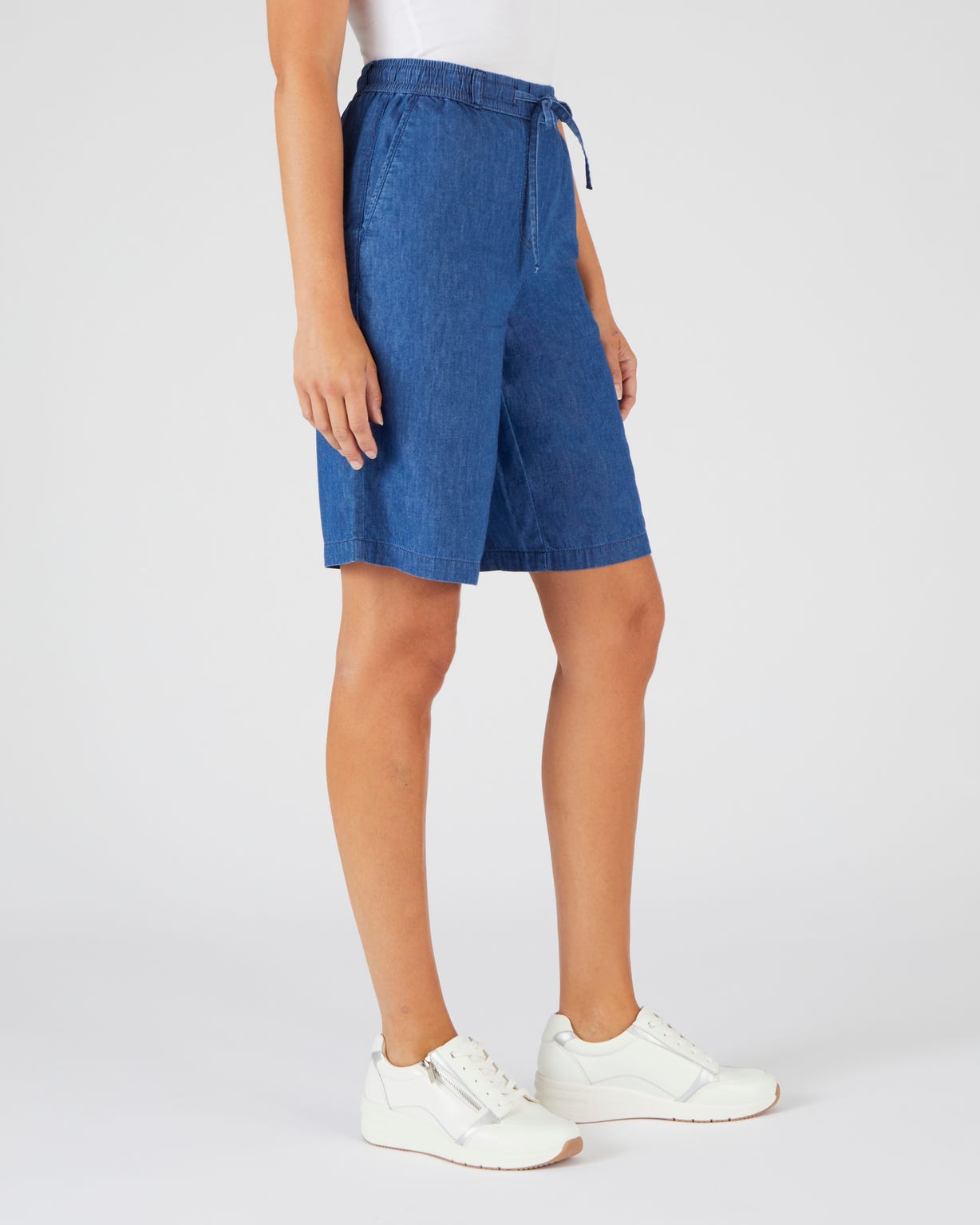 Bermuda tissu chambray