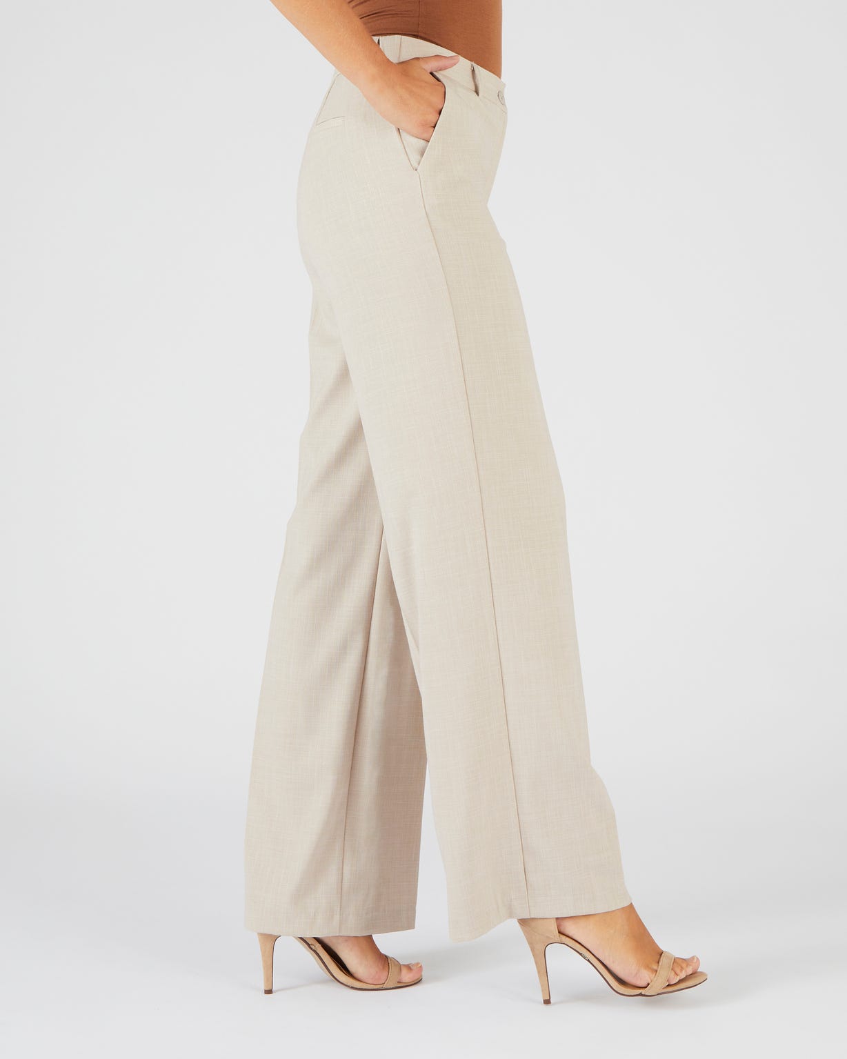 Pantalon classique fils brillants