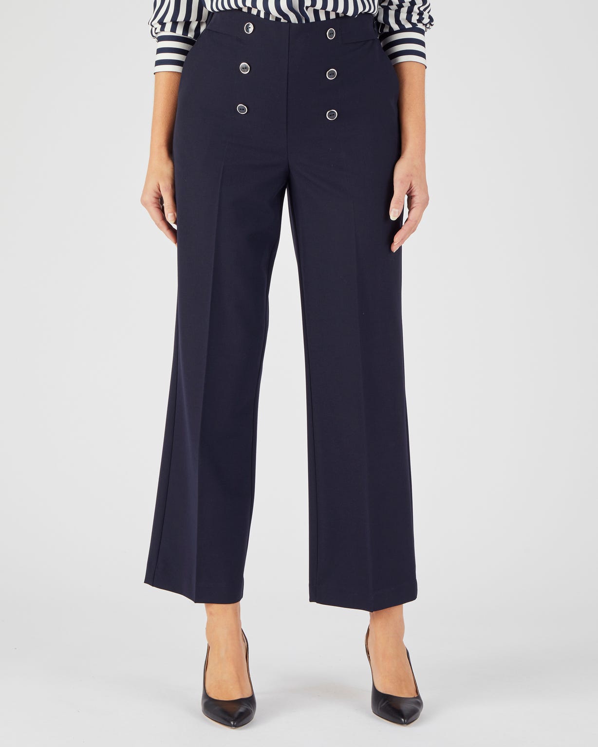 Pantalon 7/8ème effet pont