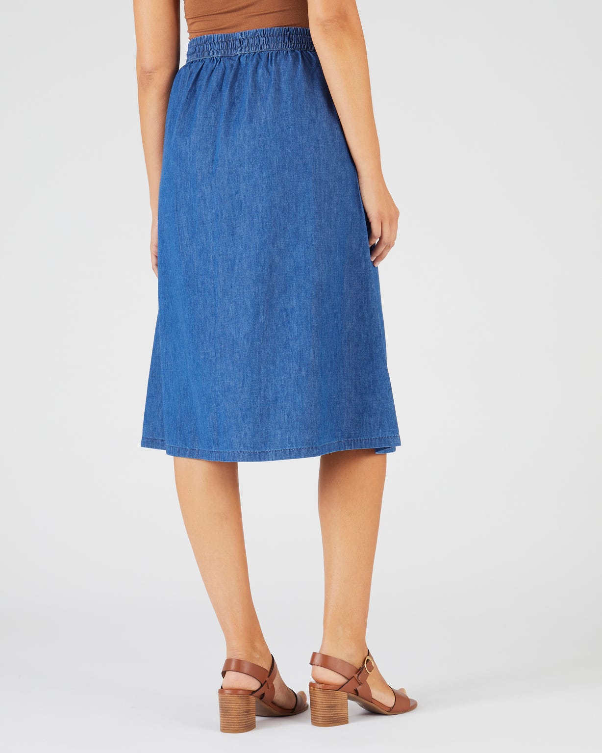 Jupe tissu chambray