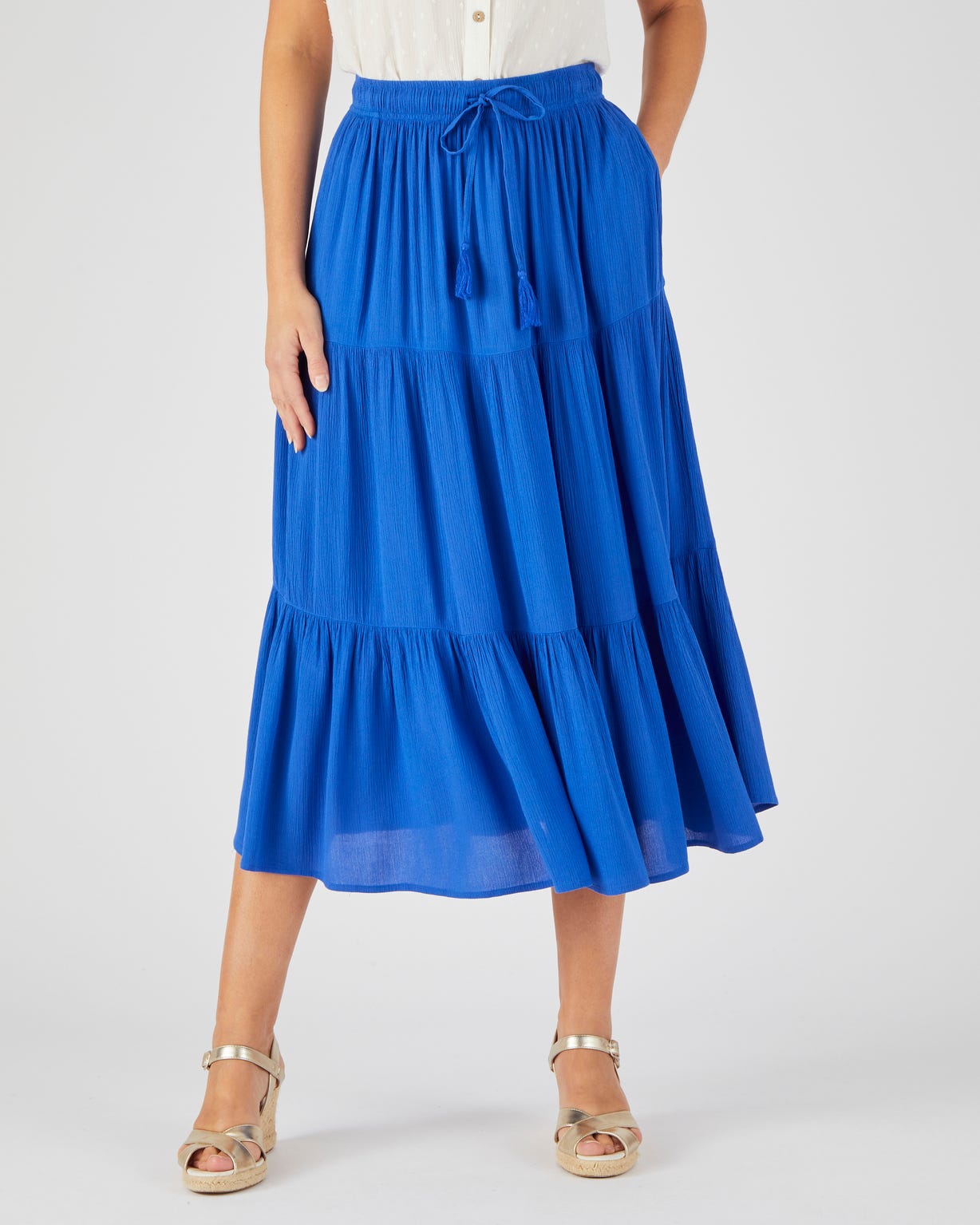 Jupe crépon pure viscose