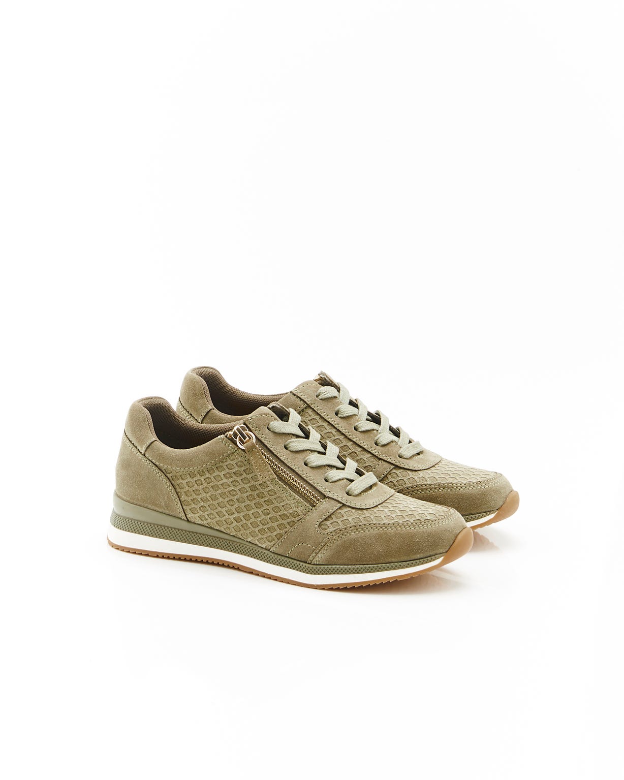 Baskets détail cuir embossé Amortyl