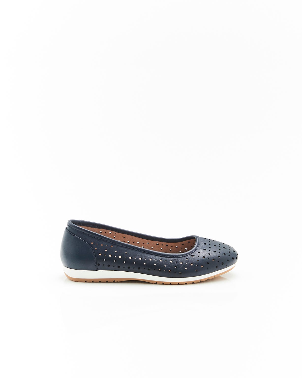 Ballerines Climatyl dessus cuir perforé