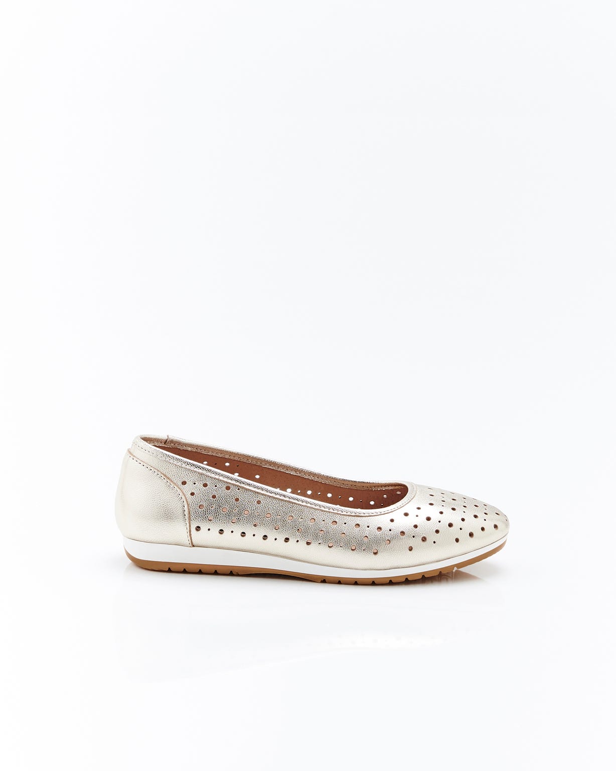 Ballerines Climatyl dessus cuir perforé
