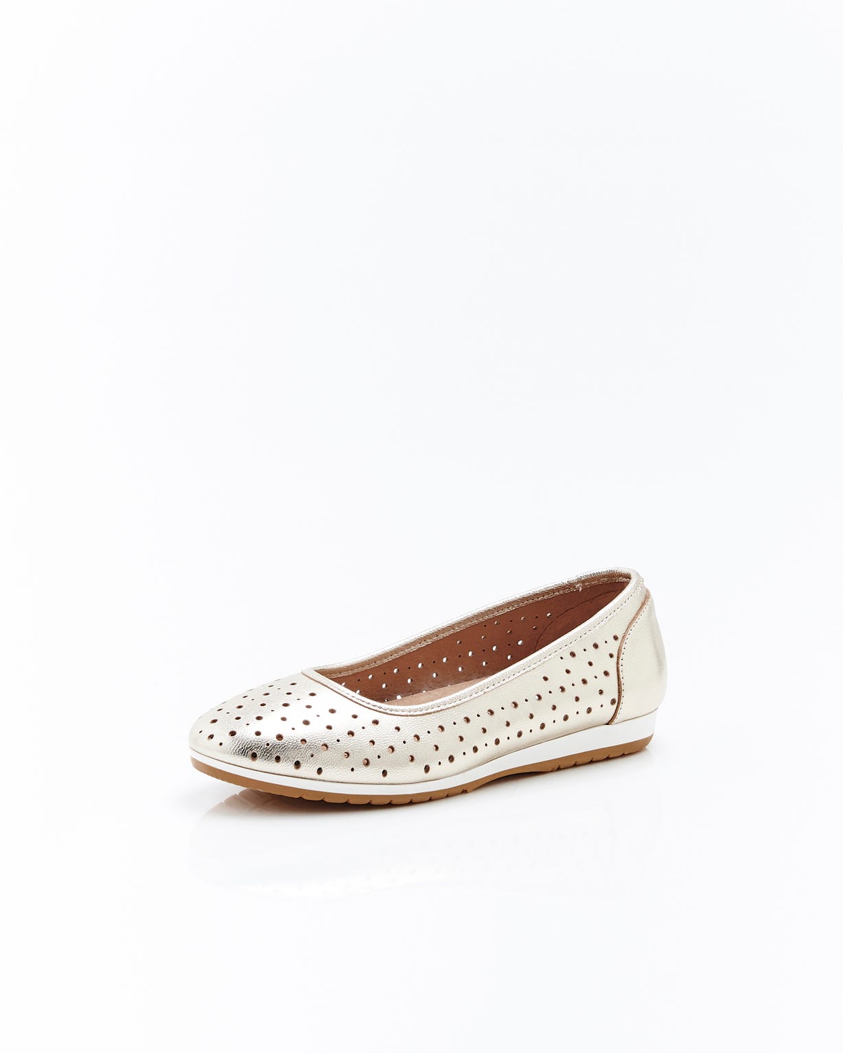 Ballerines Climatyl dessus cuir perforé