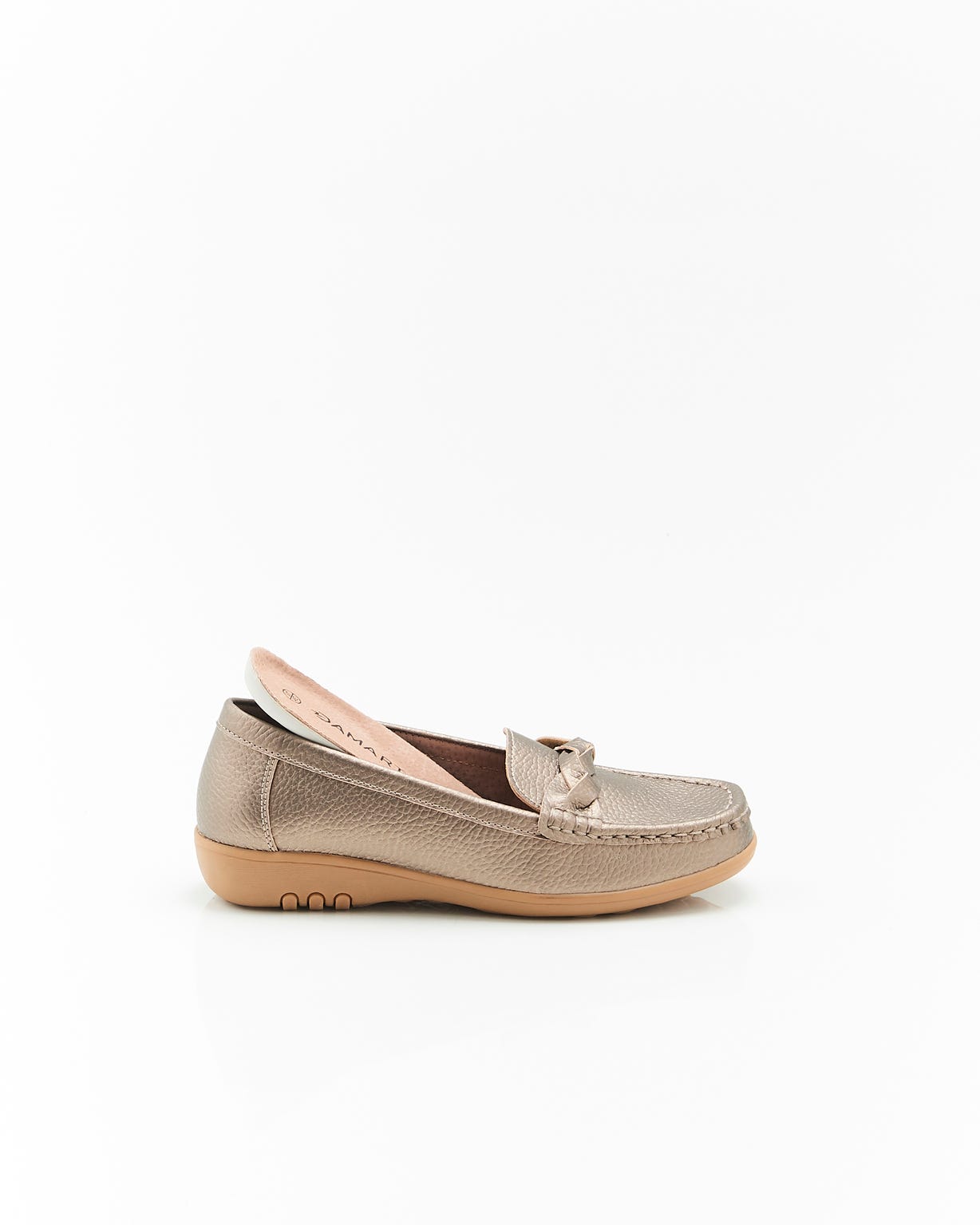 Mocassins Amortyl dessus croûte de cuir grainé