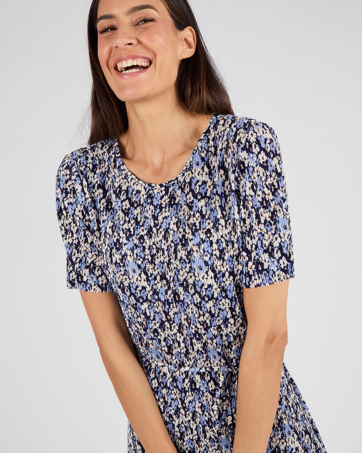 Robe plissé permanent