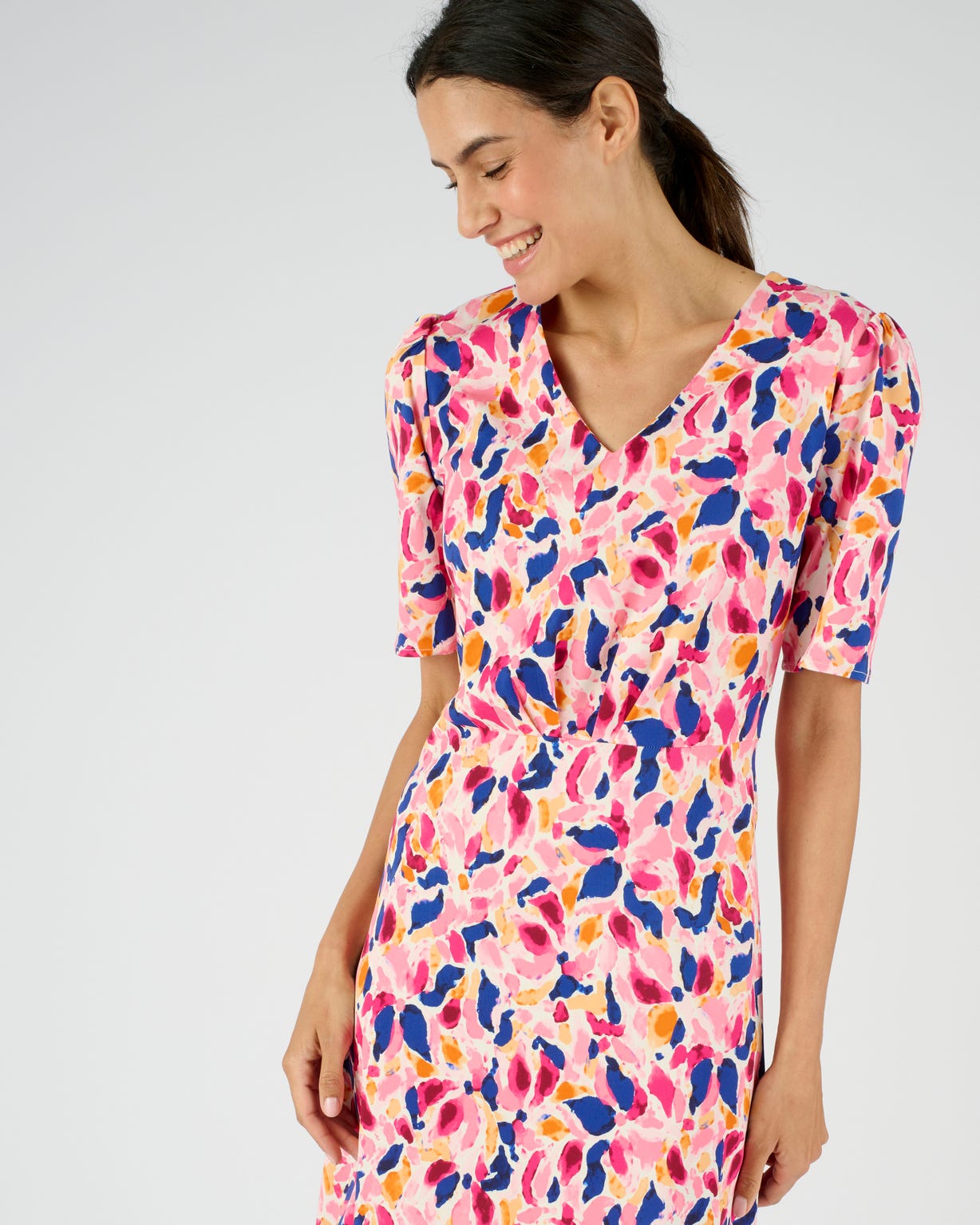 Robe larges plis effet drapé