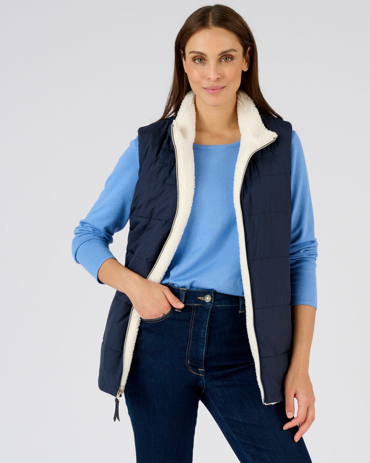 Gilet sans manches réversible