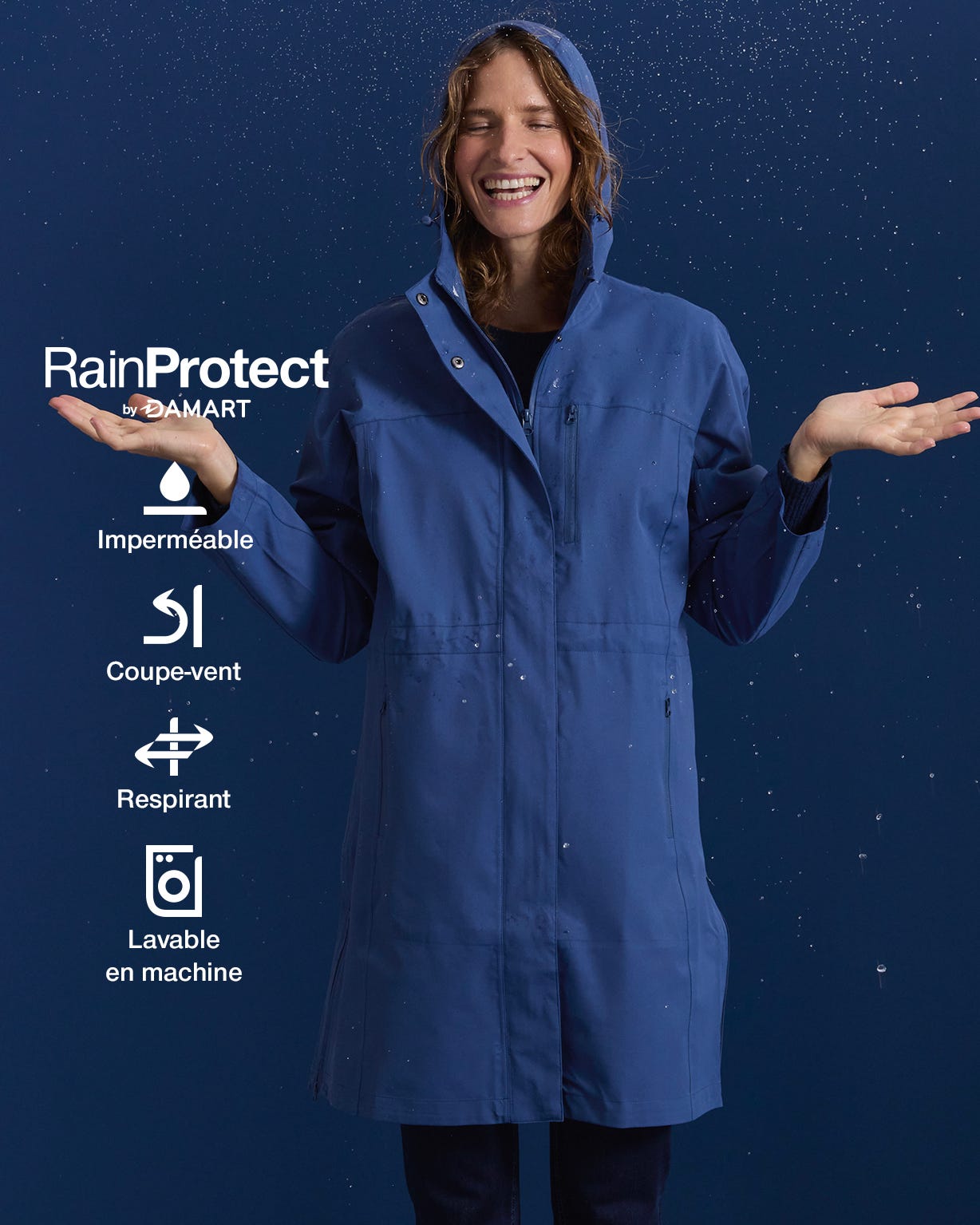 Parka longue RainProtect by Damart