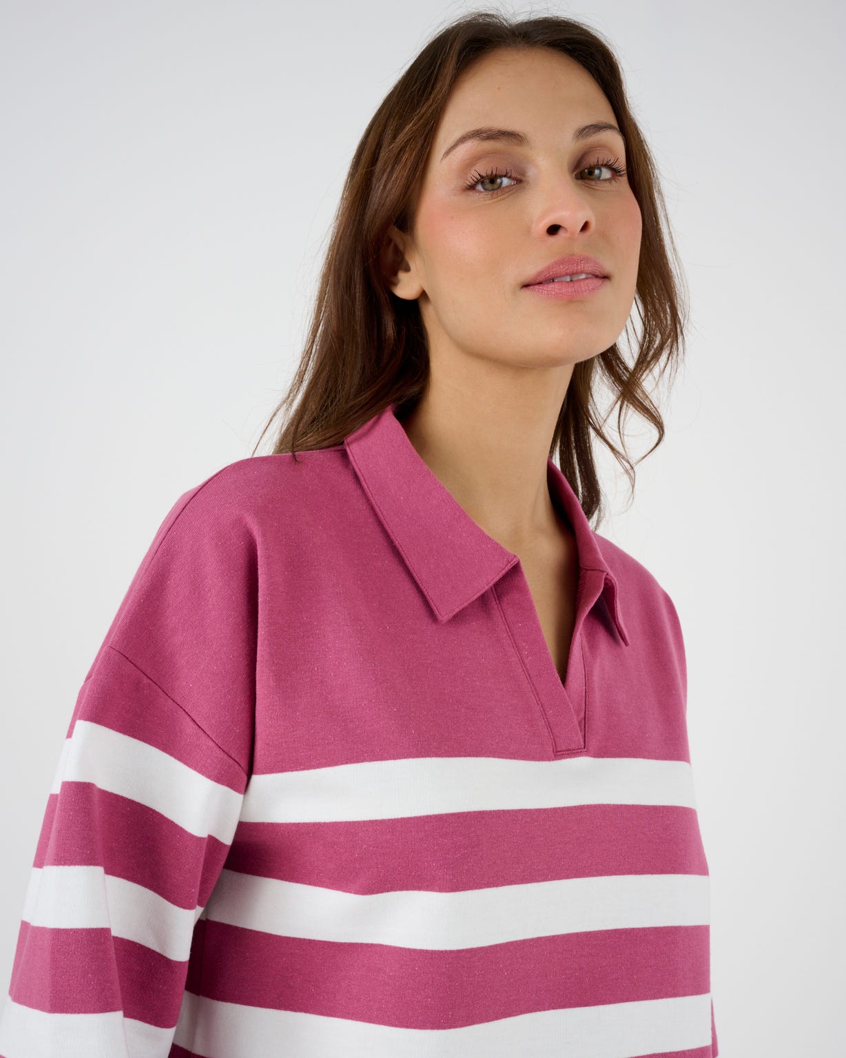 Sweat-shirt molleton rayé