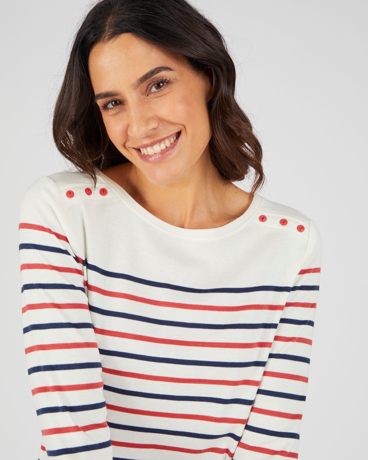 T-shirt rayé maille interlock