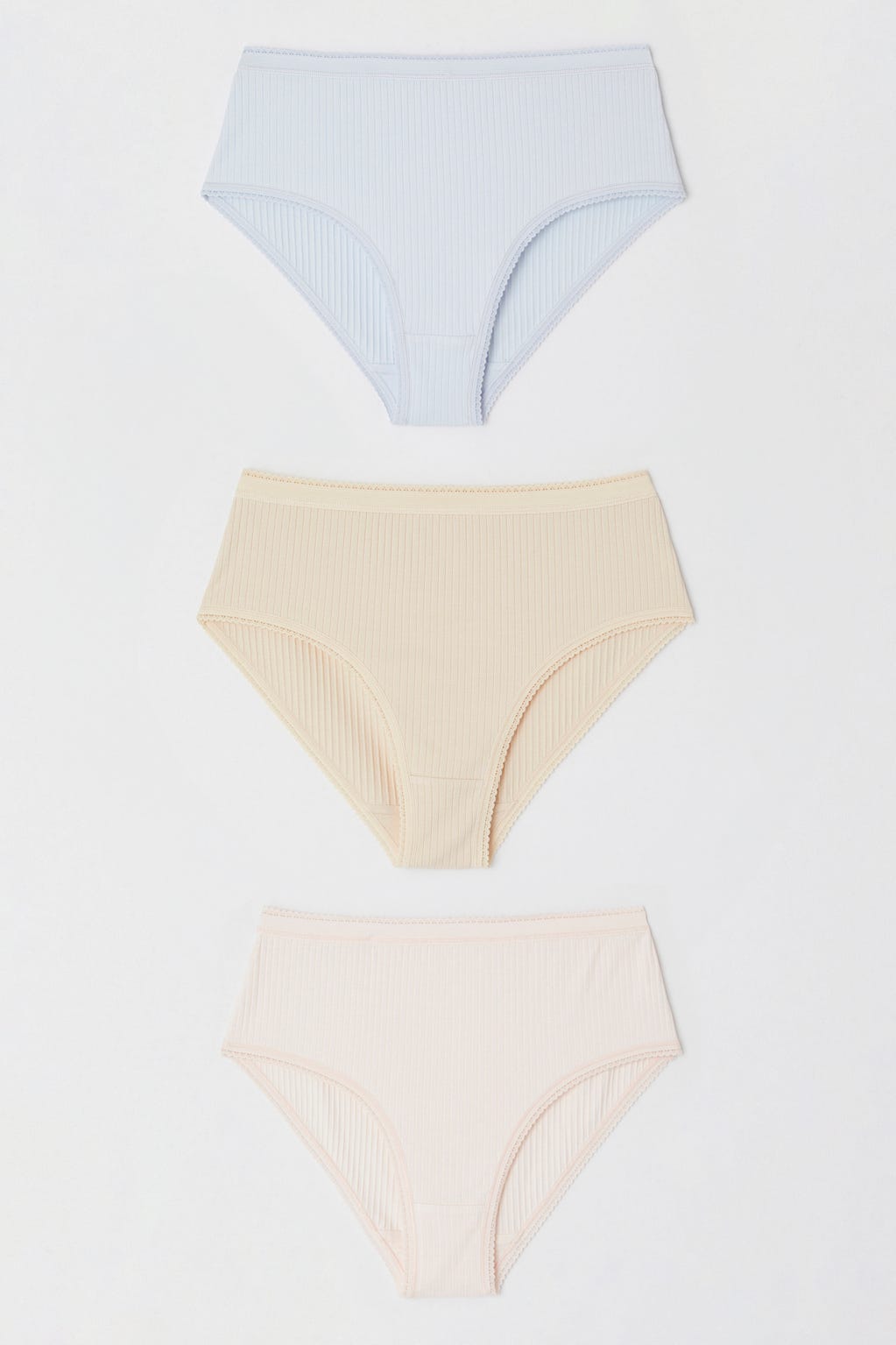 Lot de 3 culottes maxi côtes plates