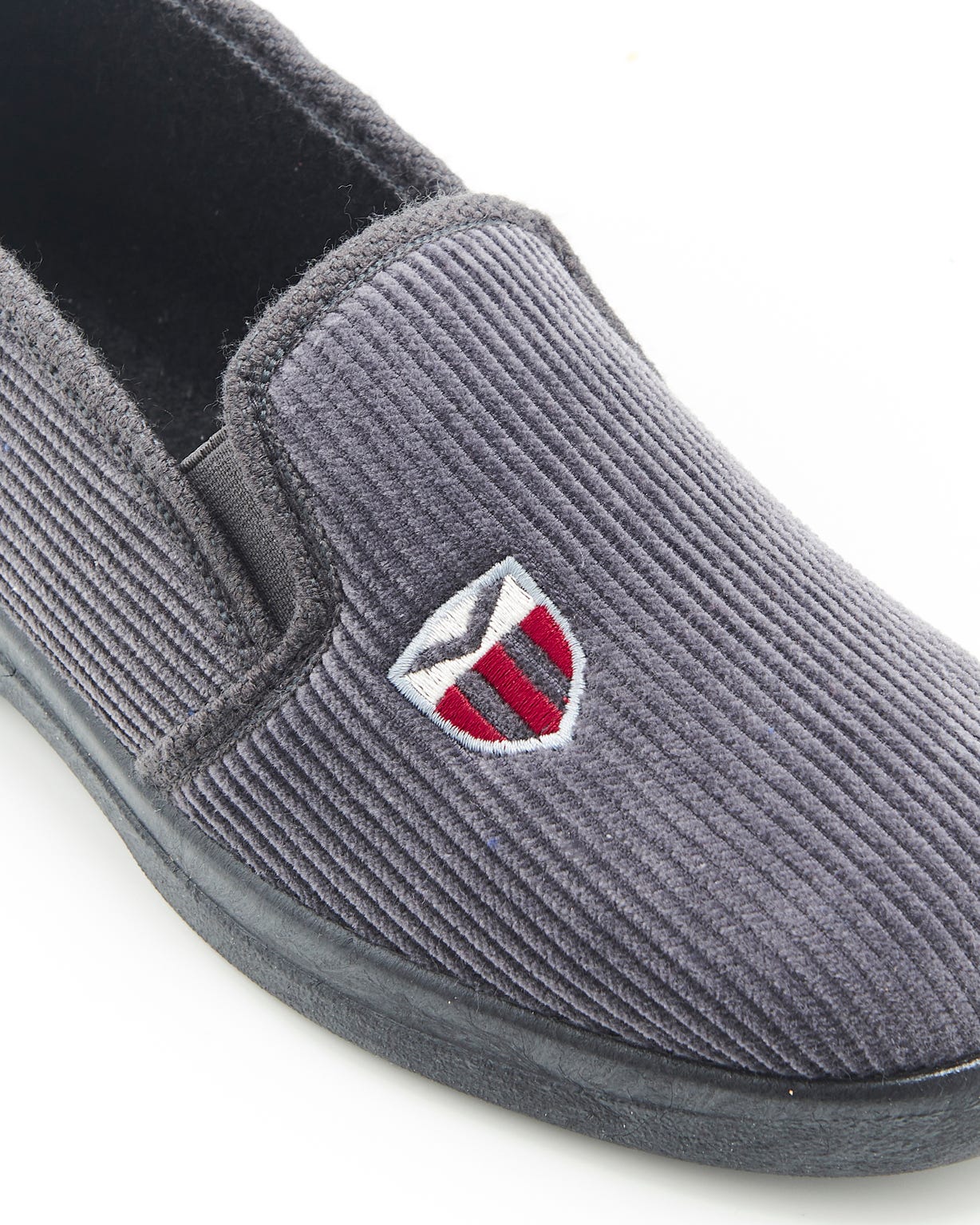 Chaussons en velours côtelé