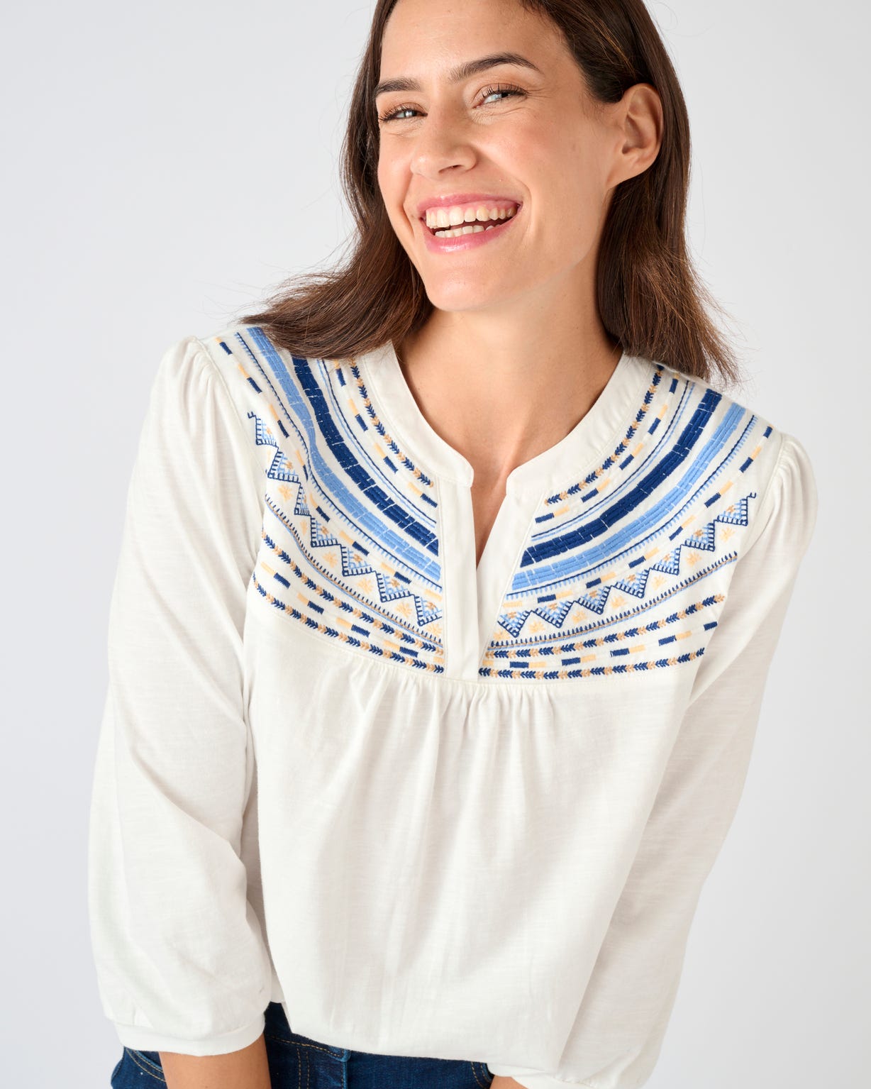 T-shirt ethnique pur coton