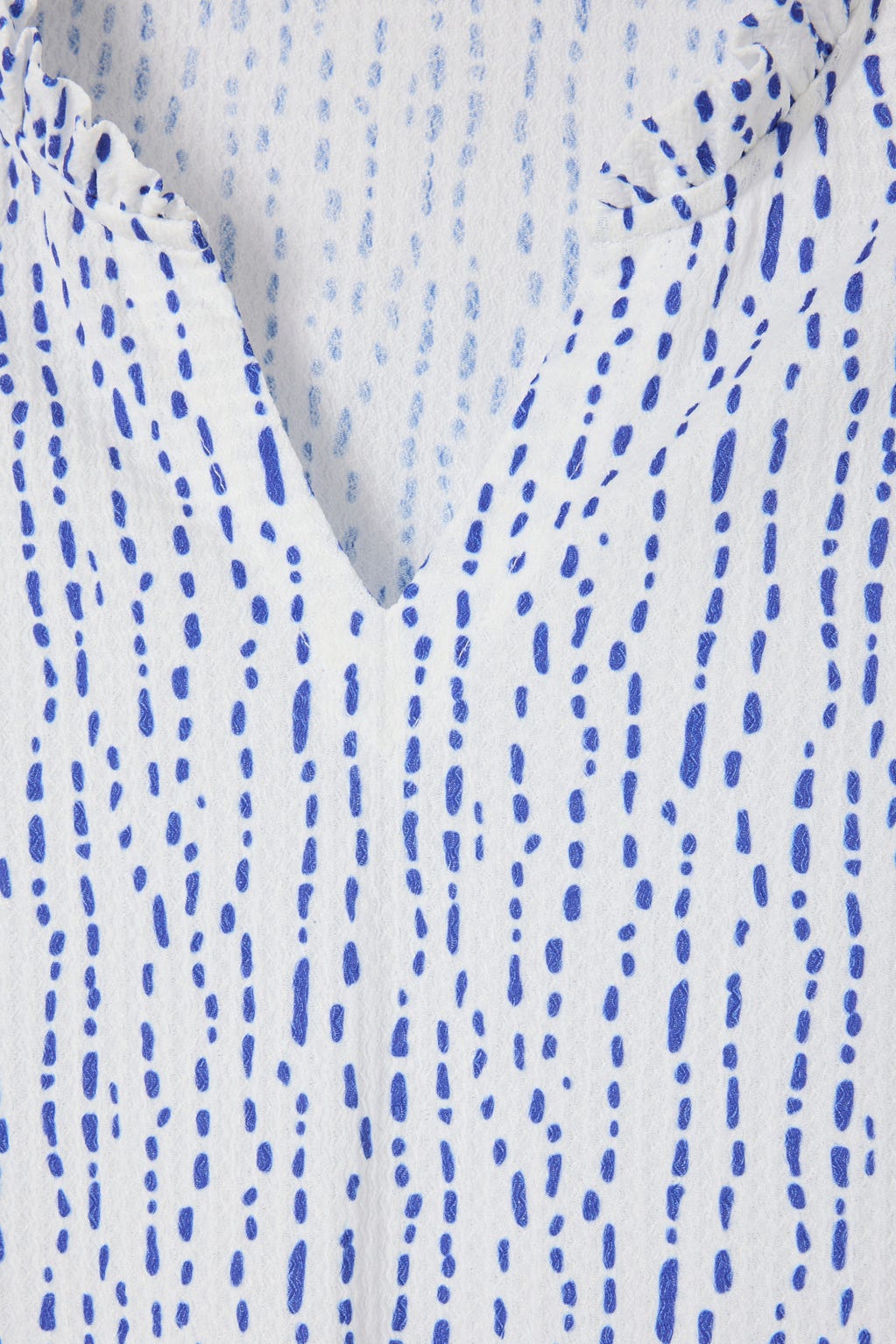 Top maille reliéfée imprimée