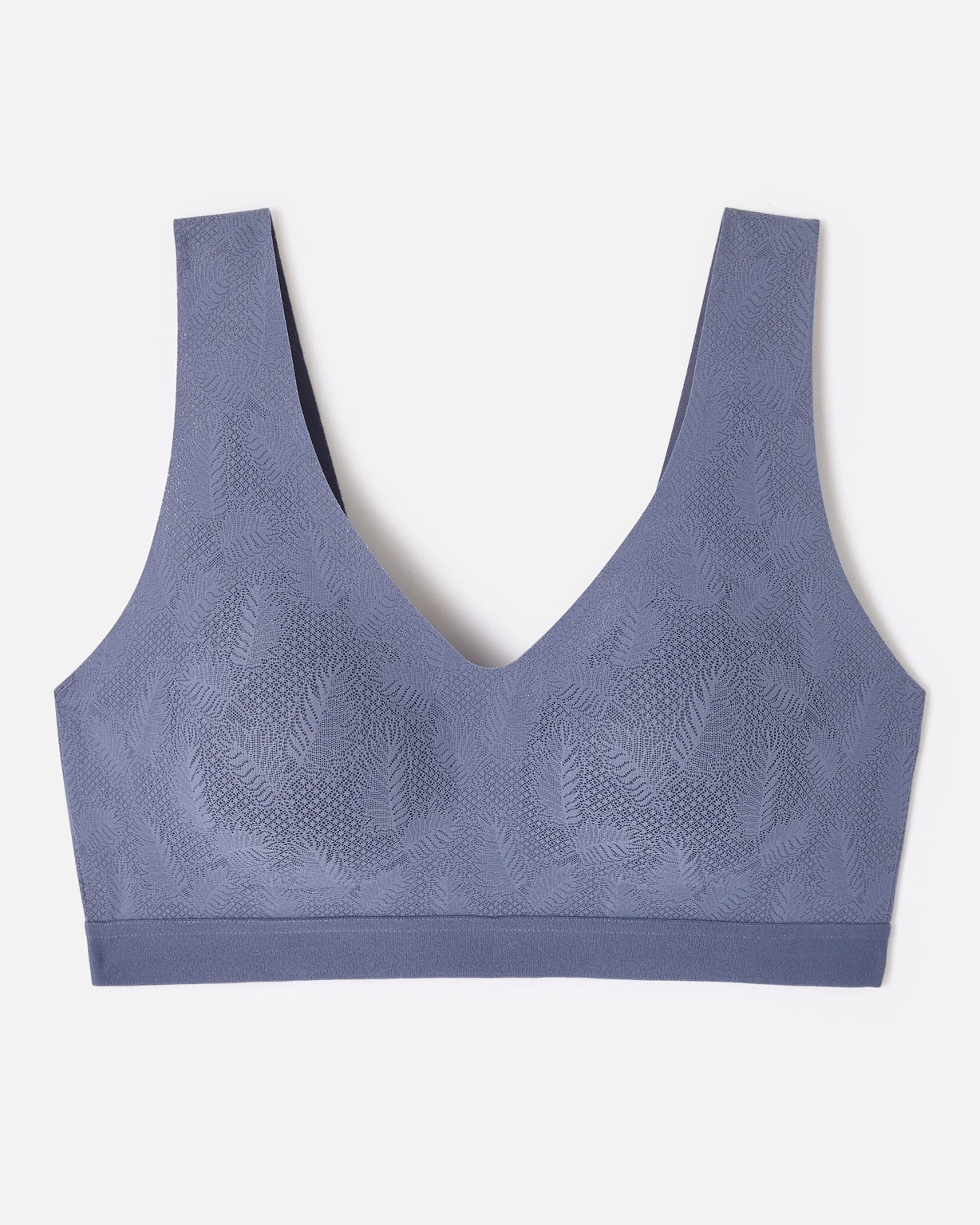 Soutien-gorge brassière effet fine dentelle, sans armatures