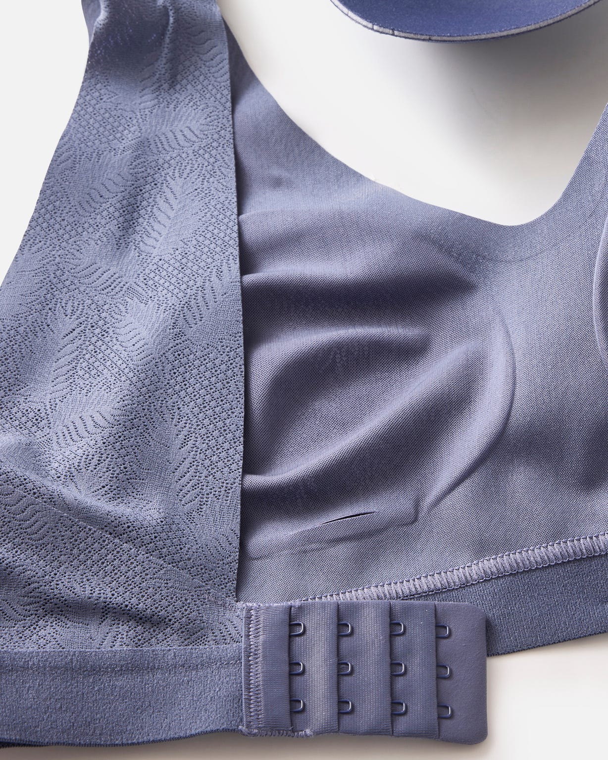 Soutien-gorge brassière effet fine dentelle, sans armatures